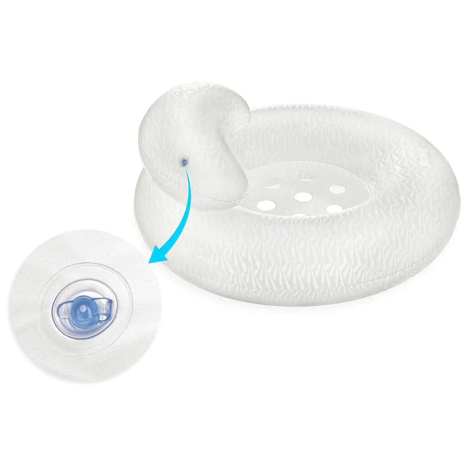 Bestway Moon Dust Swim Tube with Headrest, Iridescent Pool Float Ring 4/11