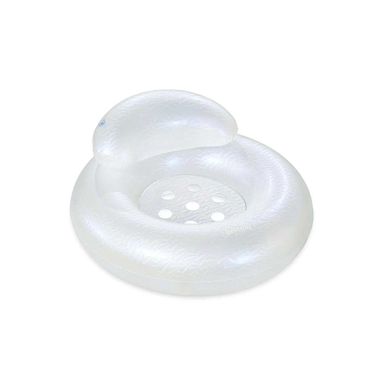 Bestway Moon Dust Swim Tube with Headrest, Iridescent Pool Float Ring 2/11
