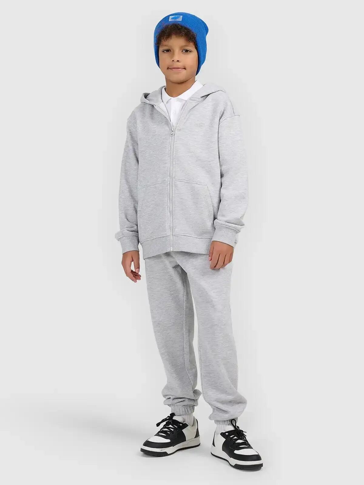 BLUZA CHŁOPIĘCA 4F ROZPINANA Z KAPTUREM SPORTOWA 9/10