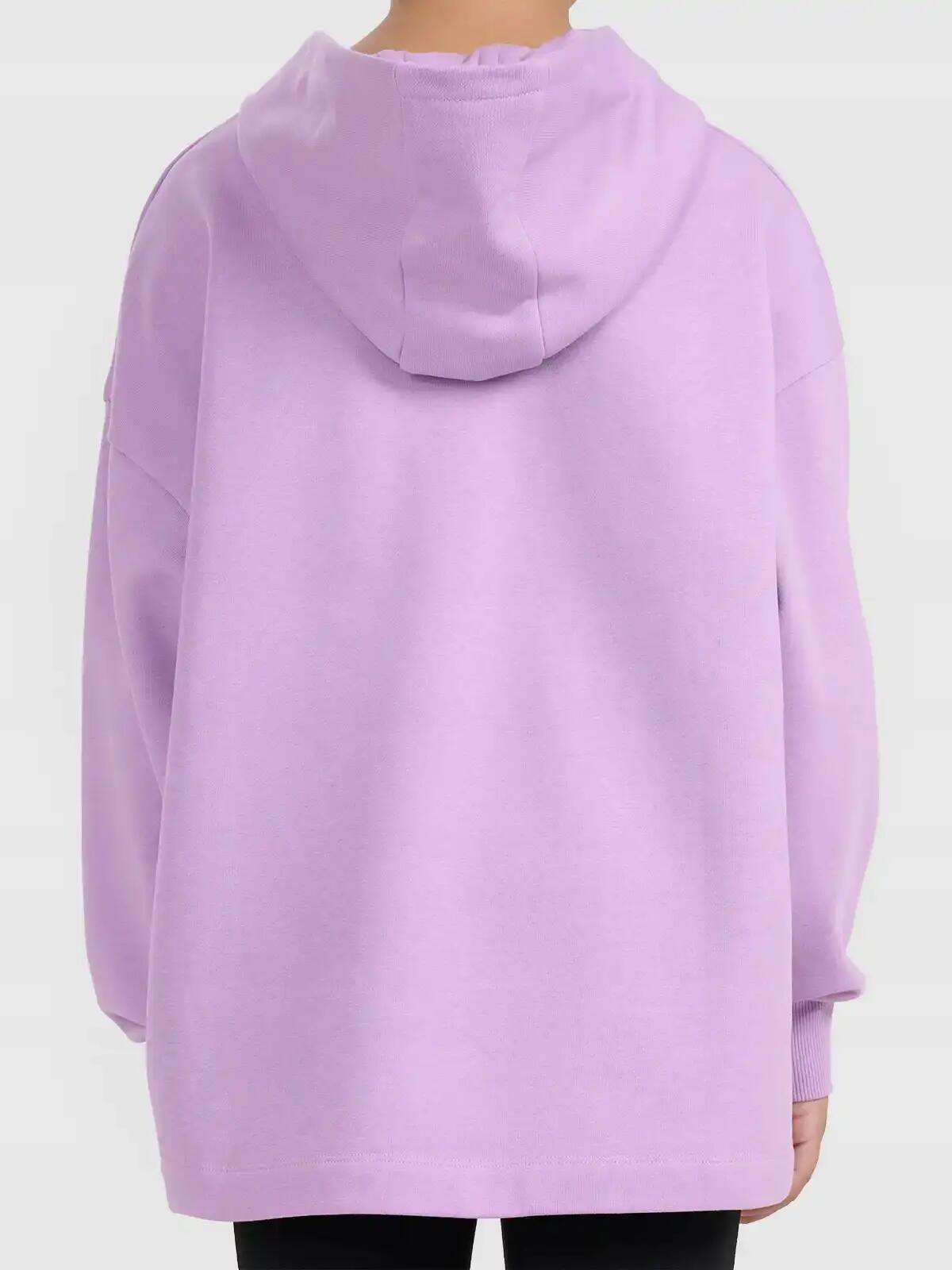 BLUZA CHŁOPIĘCA NIEROZPINANA 4F DZIECIĘCA Z KAPTUREM 3/4