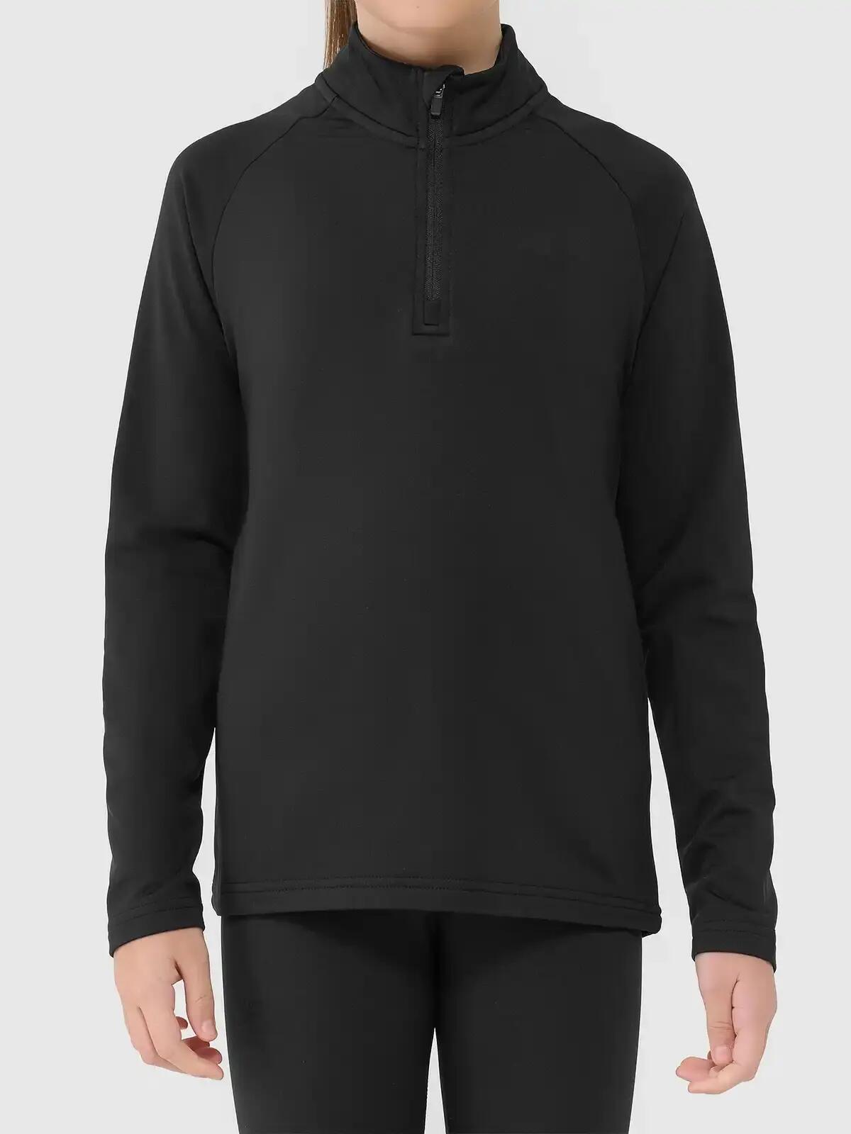 BLUZA DZIEWCZĘCA 4F SPORTOWA TRENINGOWA ROZPINANA Z KAPTUREM 2/4