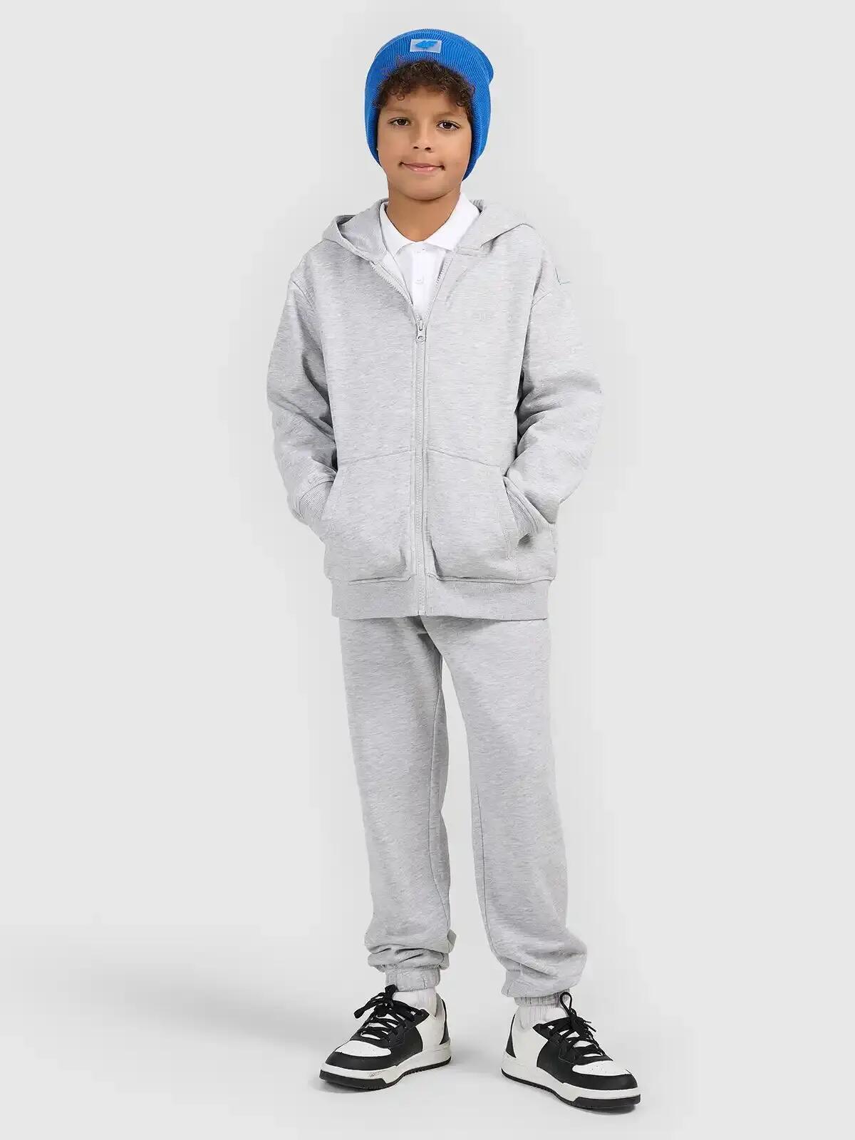 BLUZA CHŁOPIĘCA 4F ROZPINANA Z KAPTUREM SPORTOWA 6/10