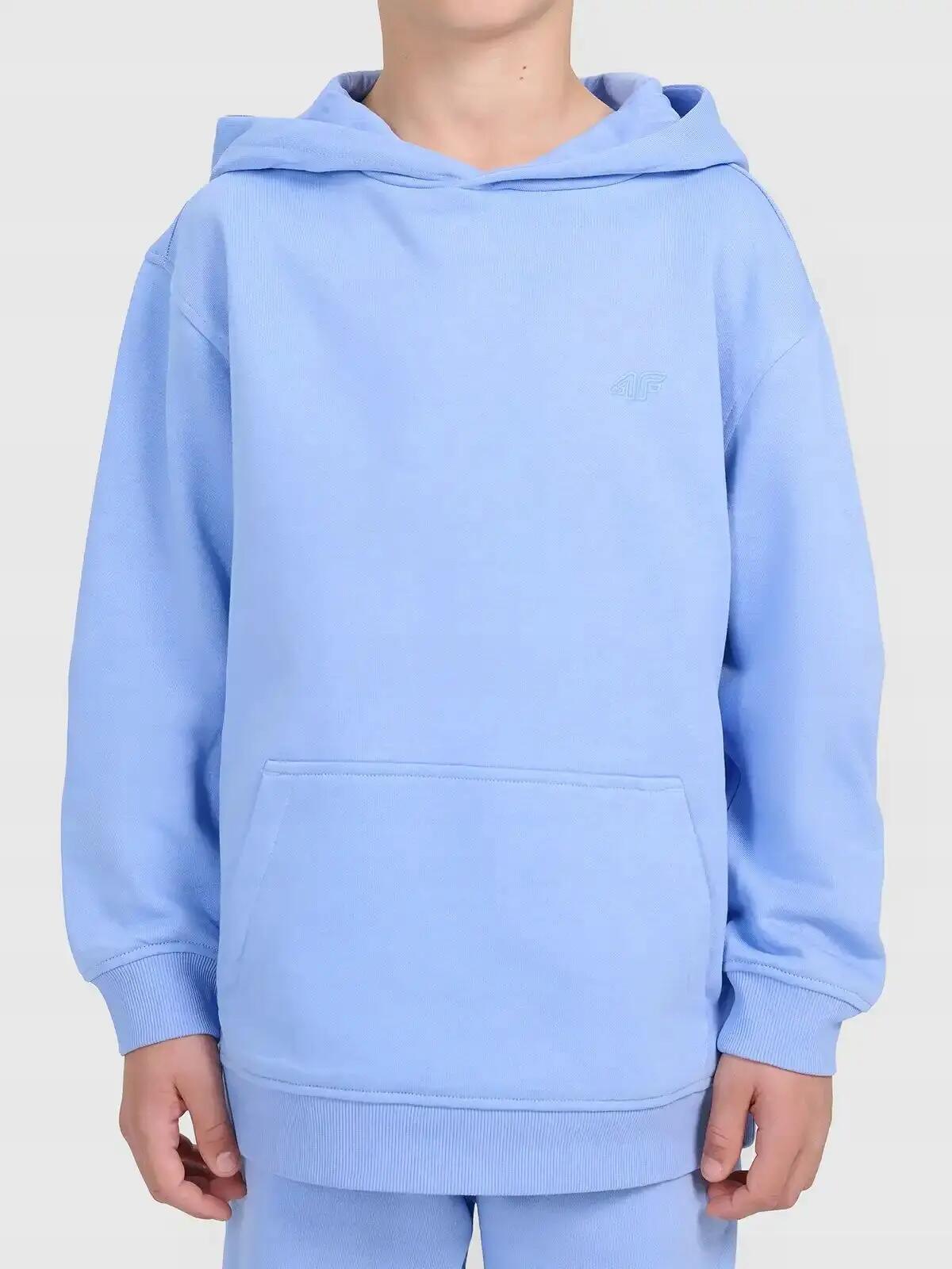 BLUZA DRESOWA DZIEWCZĘCA 4F BEZ KAPTURA NIEROZPINANA 2/6