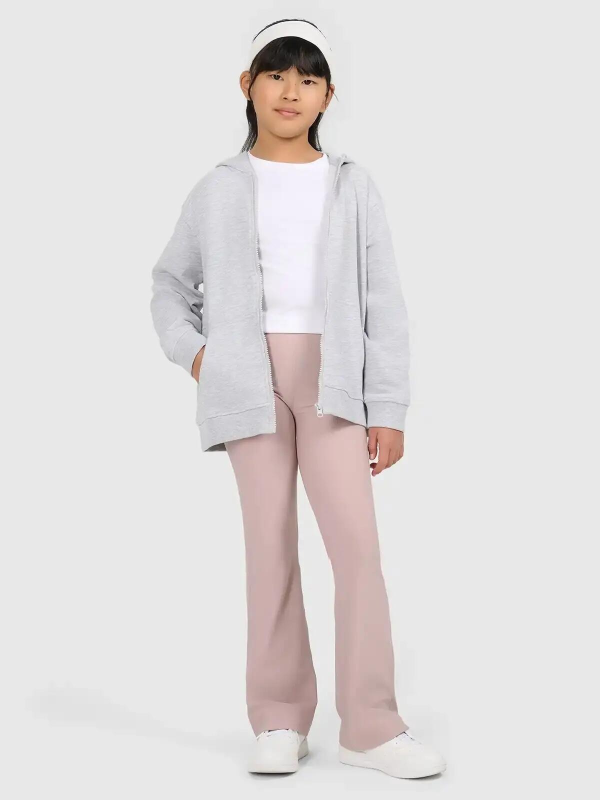 BLUZA DRESOWA DZIEWCZĘCA 4F NIEROZPINANA Z KAPTUREM 5/11