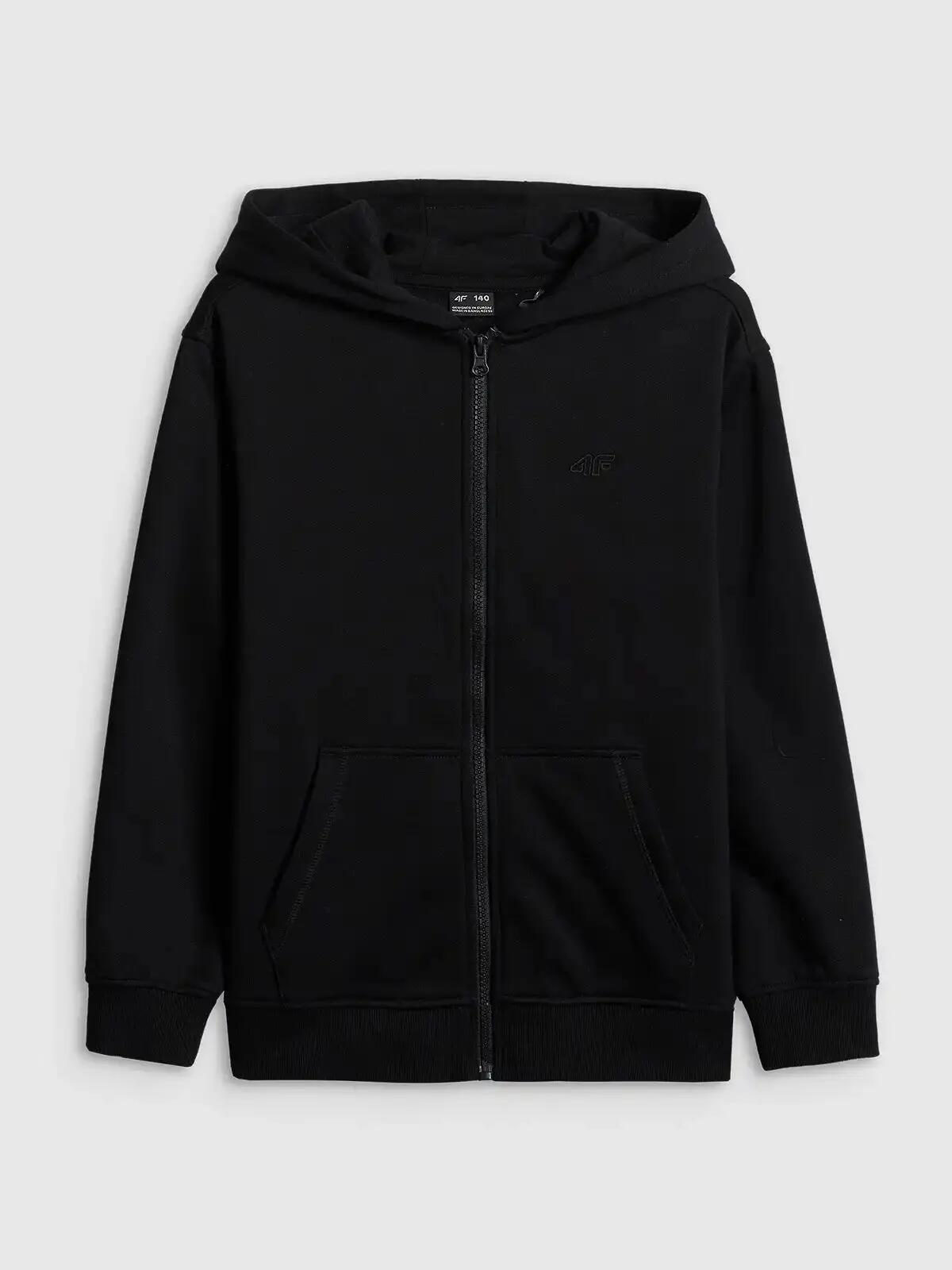 BLUZA CHŁOPIĘCA 4F ROZPINANA Z KAPTUREM SPORTOWA 10/11