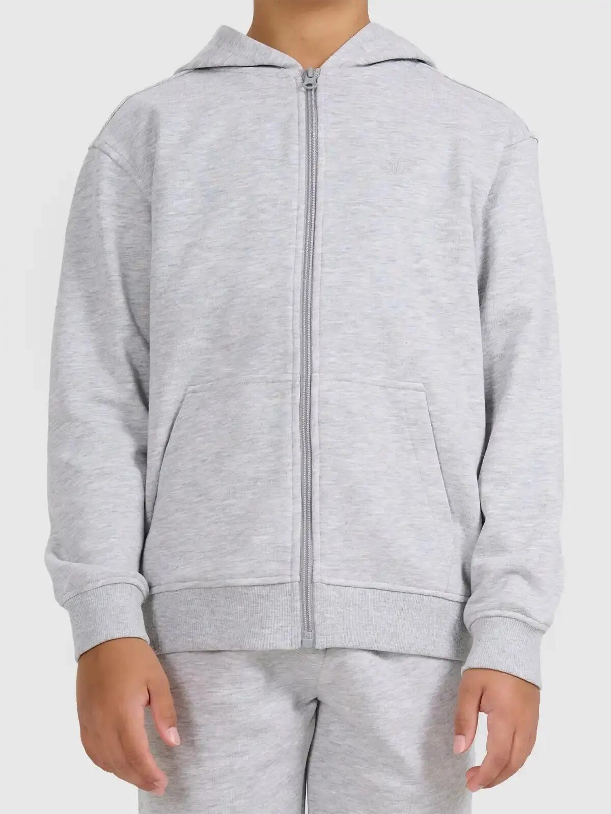 BLUZA DRESOWA DZIEWCZĘCA 4F NIEROZPINANA Z KAPTUREM 3/11