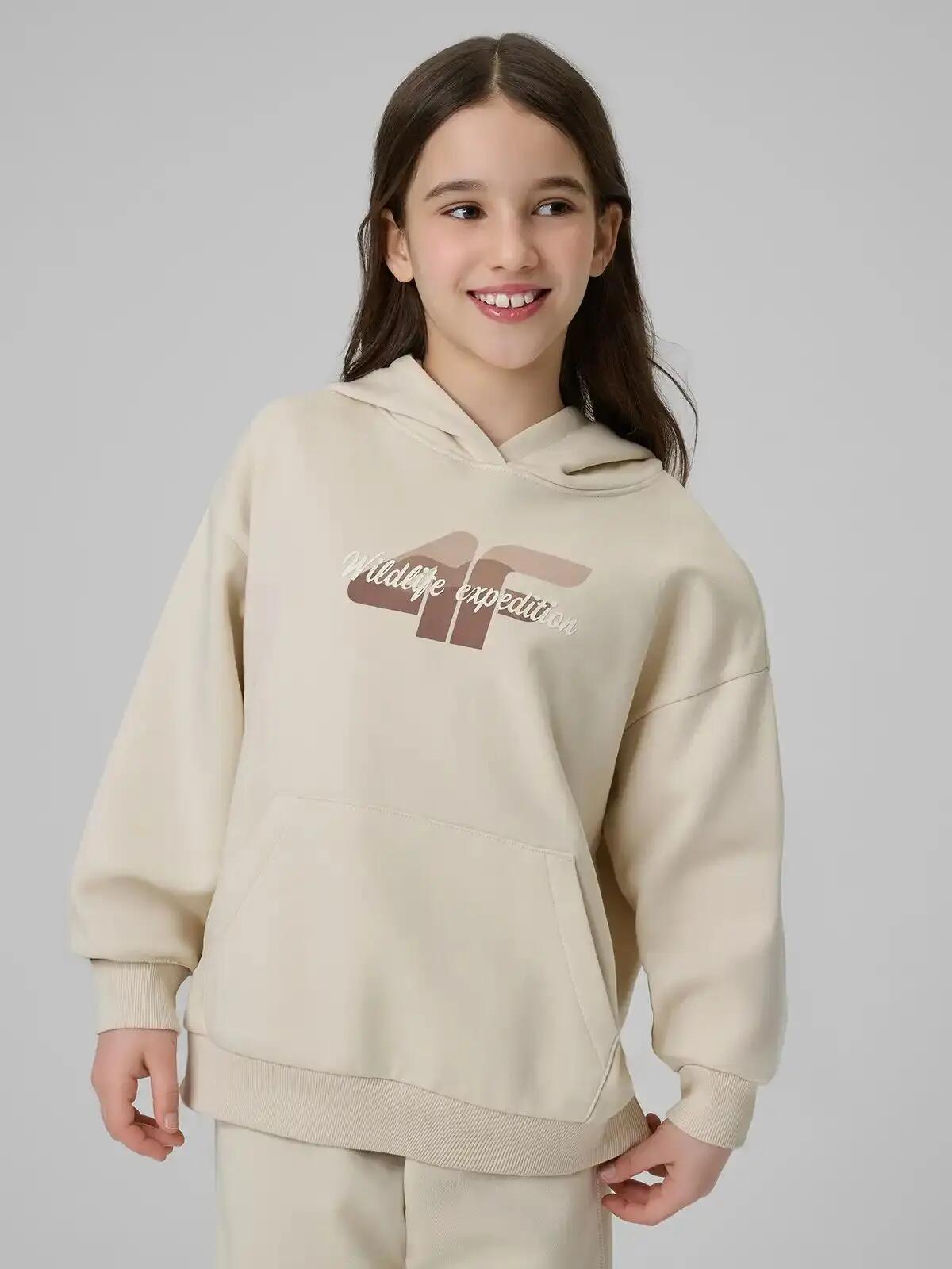 BLUZA CHŁOPIĘCA DRESOWA 4F ROZPINANA Z KAPTUREM SPORTOWA 2/11