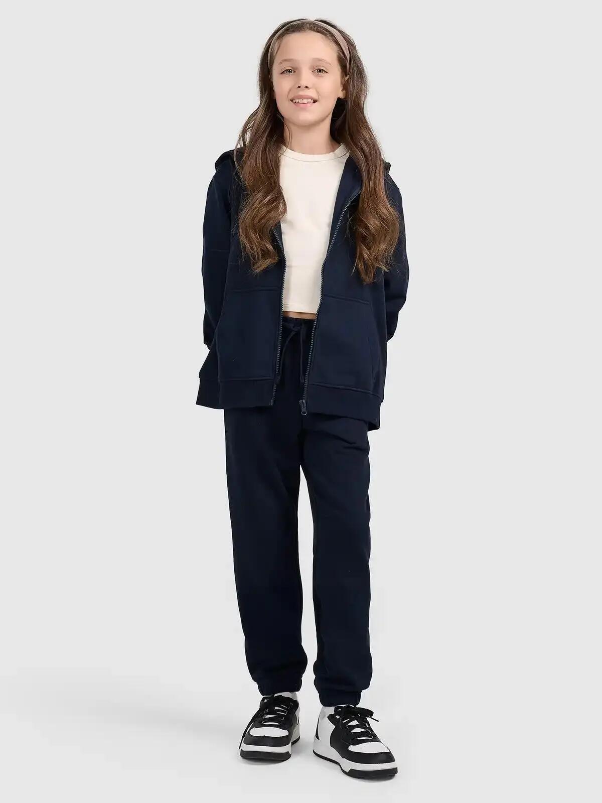 BLUZA DZIEWCZĘCA ROZPINANA 4F DRESOWA Z KAPTUREM 4/11