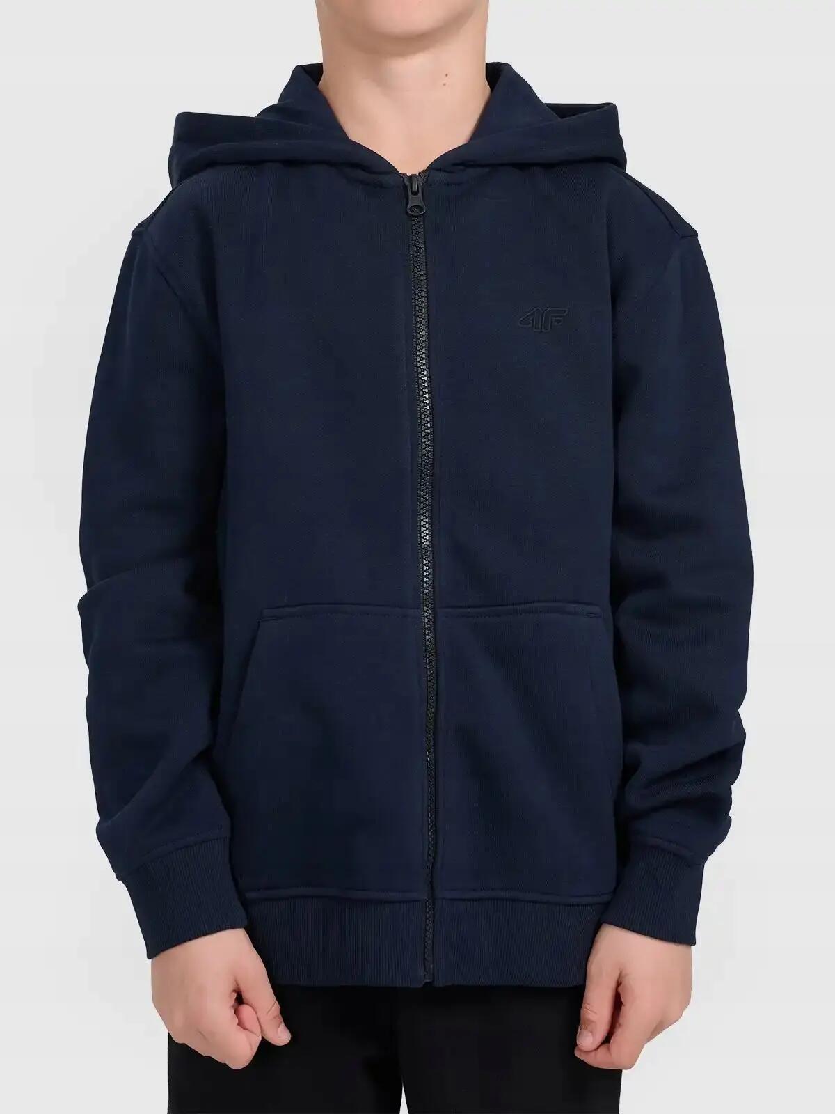 BLUZA CHŁOPIĘCA 4F ROZPINANA Z KAPTUREM SPORTOWA 4/11