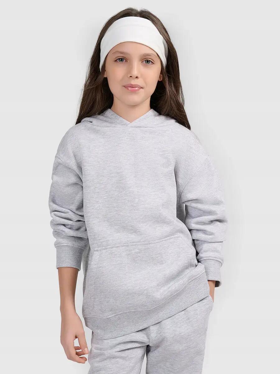BLUZA CHŁOPIĘCA 4F Z KAPTUREM NIEROZPINANA SPORTOWA 2/8