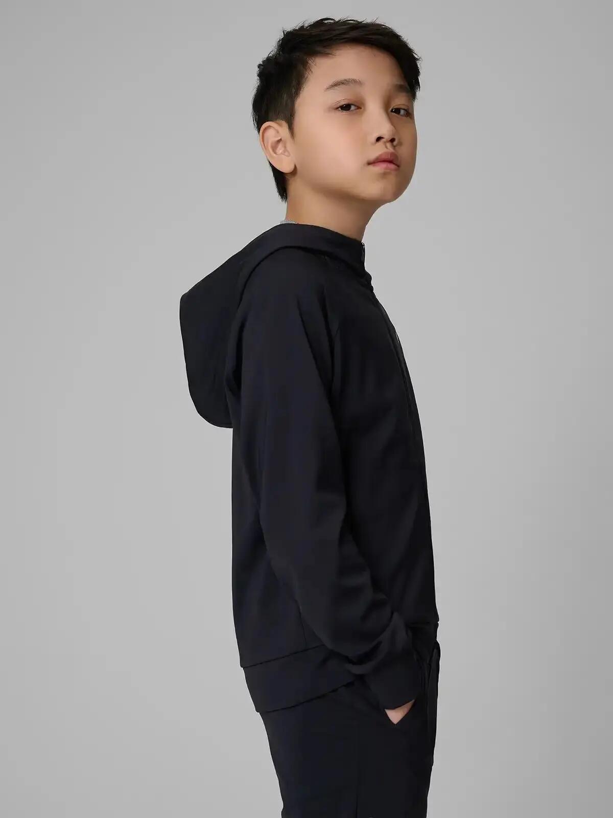 BLUZA CHŁOPIĘCA ROZPINANA 4F Z KAPTUREM SPORTOWA DZIECIĘCA 4/10
