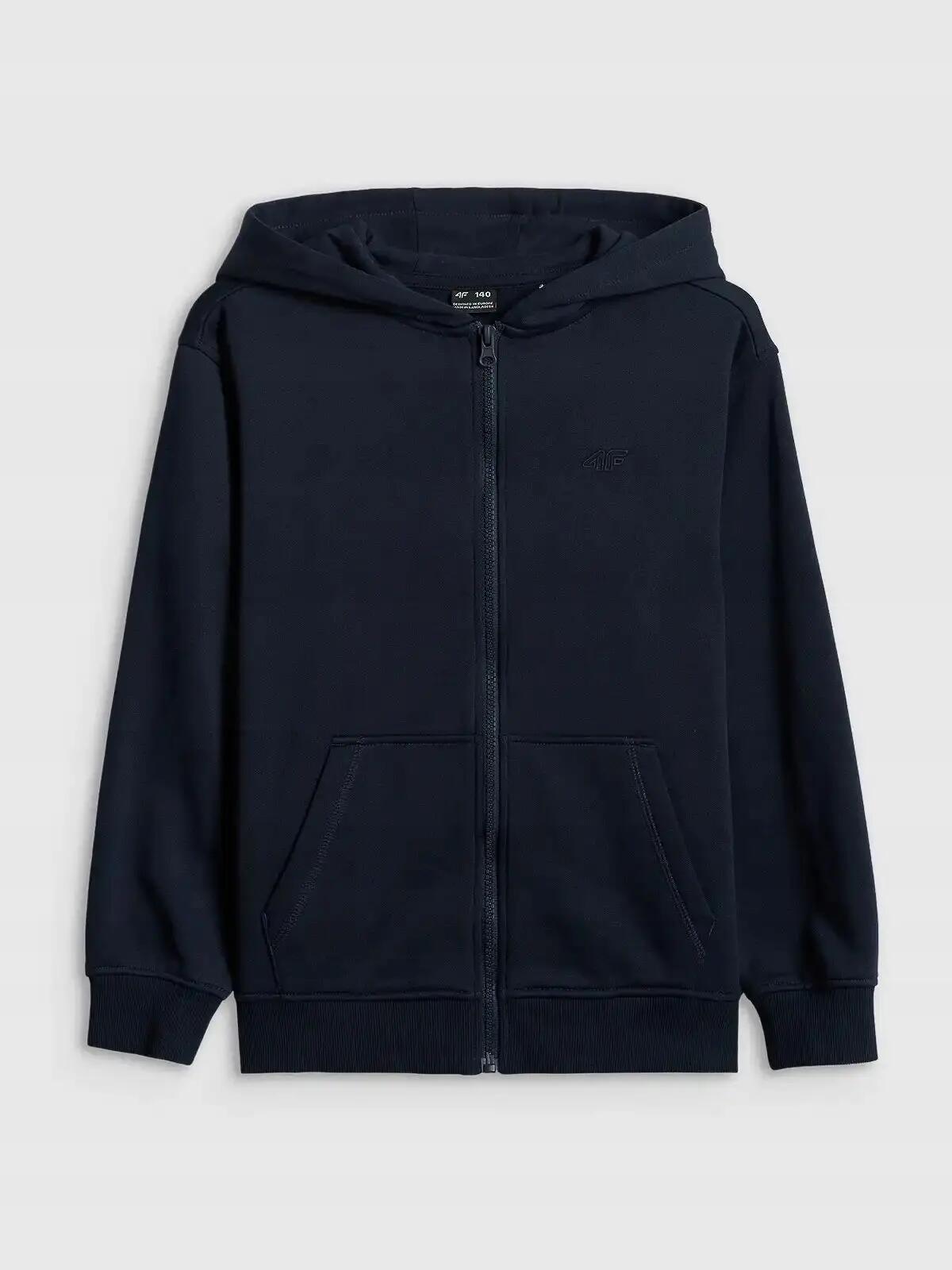 BLUZA CHŁOPIĘCA 4F ROZPINANA Z KAPTUREM SPORTOWA 10/11