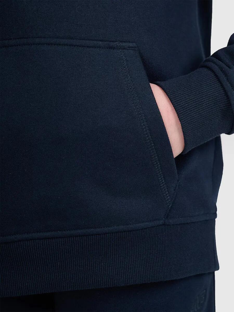 BLUZA CHŁOPIĘCA 4F Z KAPTUREM NIEROZPINANA SPORTOWA 7/8