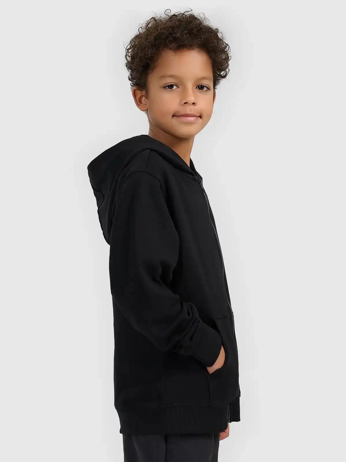 BLUZA CHŁOPIĘCA 4F ROZPINANA Z KAPTUREM SPORTOWA NA CO DZIEŃ 128 M2523 SS26 6/11