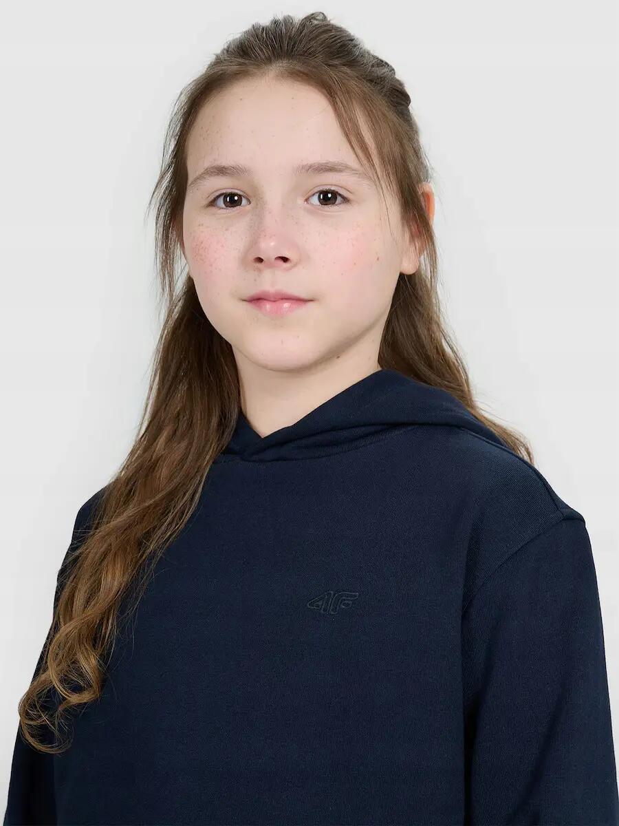 BLUZA CHŁOPIĘCA 4F Z KAPTUREM NIEROZPINANA SPORTOWA 6/8