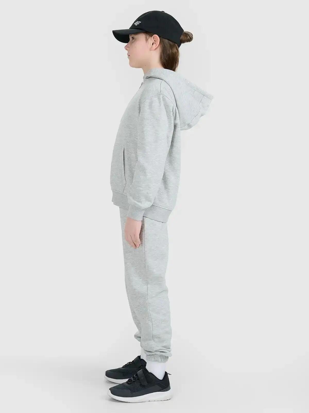 BLUZA DZIEWCZĘCA ROZPINANA 4F DRESOWA Z KAPTUREM 7/11
