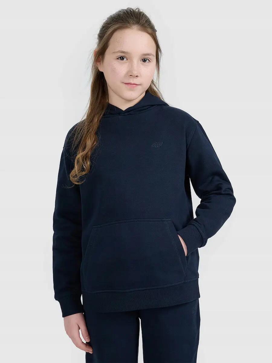 BLUZA CHŁOPIĘCA 4F Z KAPTUREM NIEROZPINANA SPORTOWA 2/8