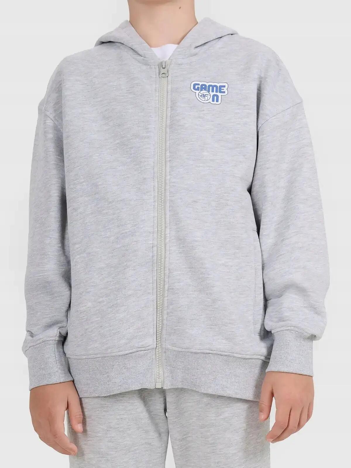BLUZA DRESOWA 4F DZIEWCZĘCA Z KAPTUREM ROZPINANA 4/5