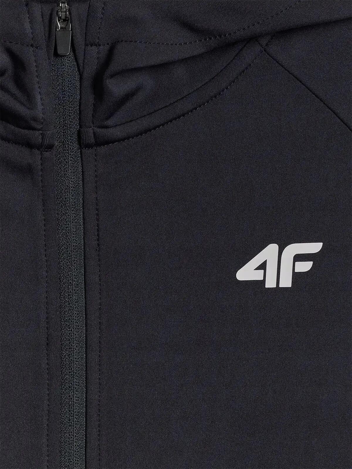 BLUZA CHŁOPIĘCA ROZPINANA 4F Z KAPTUREM SPORTOWA DZIECIĘCA 9/10