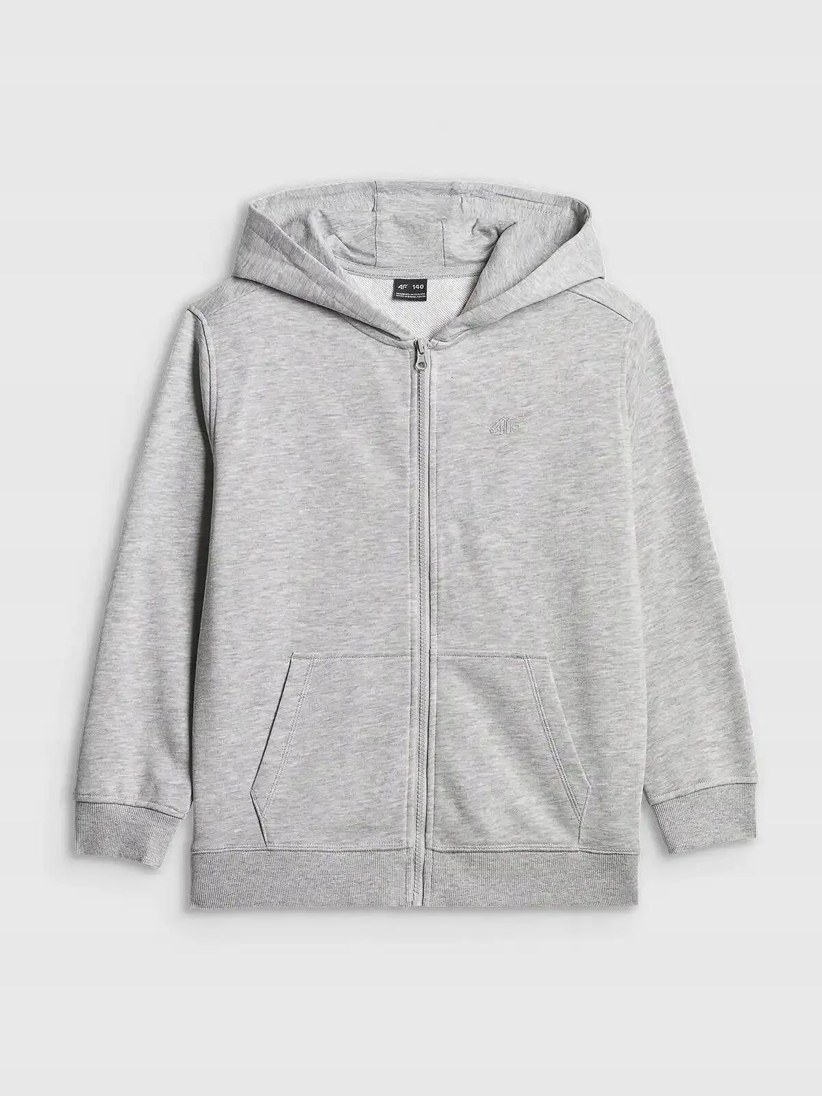 BLUZA CHŁOPIĘCA 4F ROZPINANA Z KAPTUREM SPORTOWA NA CO DZIEŃ 4/6