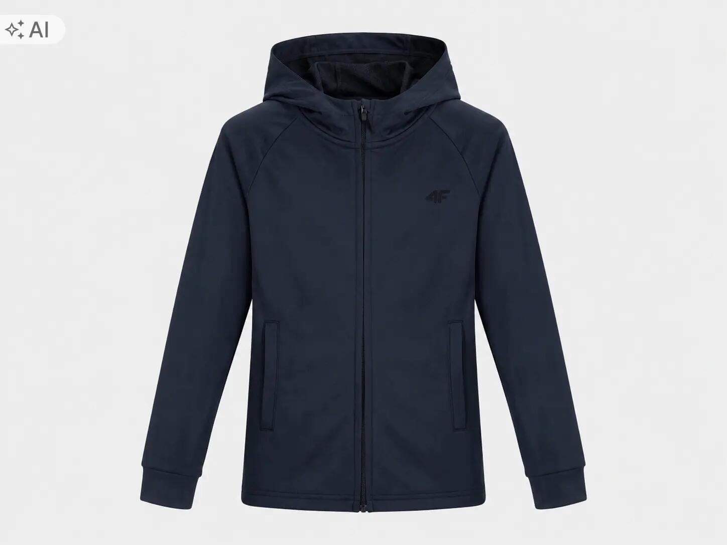 BLUZA DZIEWCZĘCA 4F SPORTOWA TRENINGOWA ROZPINANA Z KAPTUREM 2/4