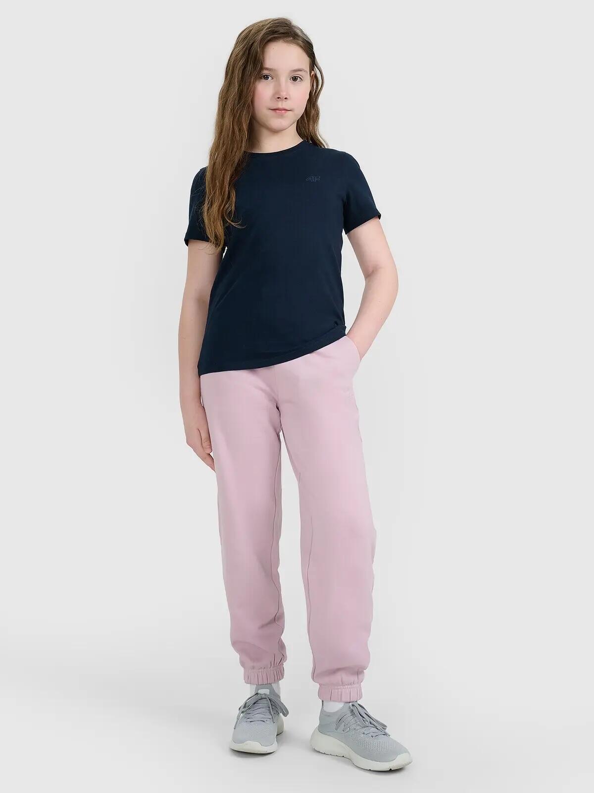 T-SHIRT DZIEWCZĘCY 4F KOSZULKA DZIECIĘCA 128 2/4