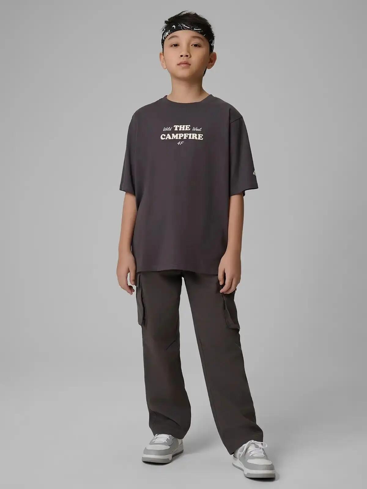 KOSZULKA CHŁOPIĘCA 4F T-SHIRT BAWEŁNIANY Z 9/10