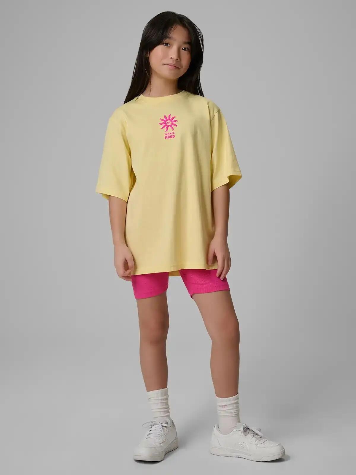 T-SHIRT DZIEWCZĘCY 4F SPORTOWY KOSZULKA Z 9/10