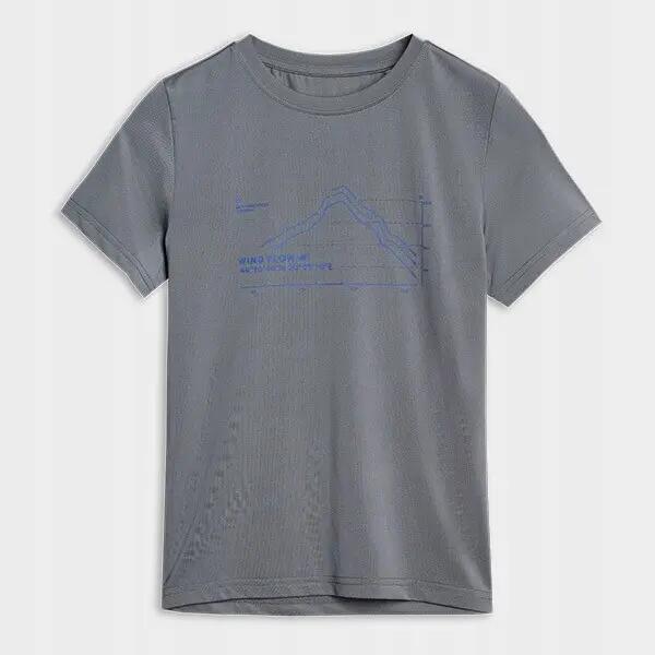 T-SHIRT CHŁOPIĘCY 4F KOSZULKA SPORTOWA SZYBKOSCHNĄCA 6/7