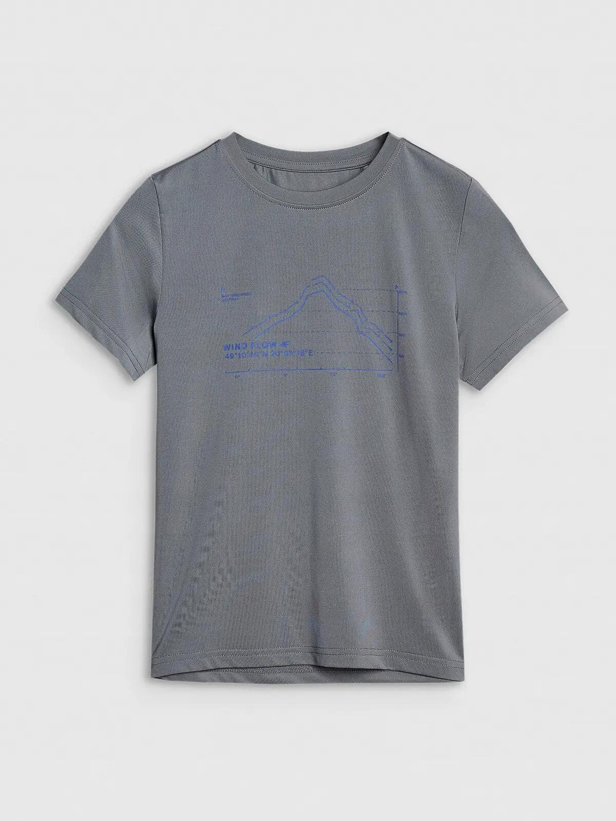 T-SHIRT CHŁOPIĘCY 4F KOSZULKA SPORTOWA SZYBKOSCHNĄCA 5/7