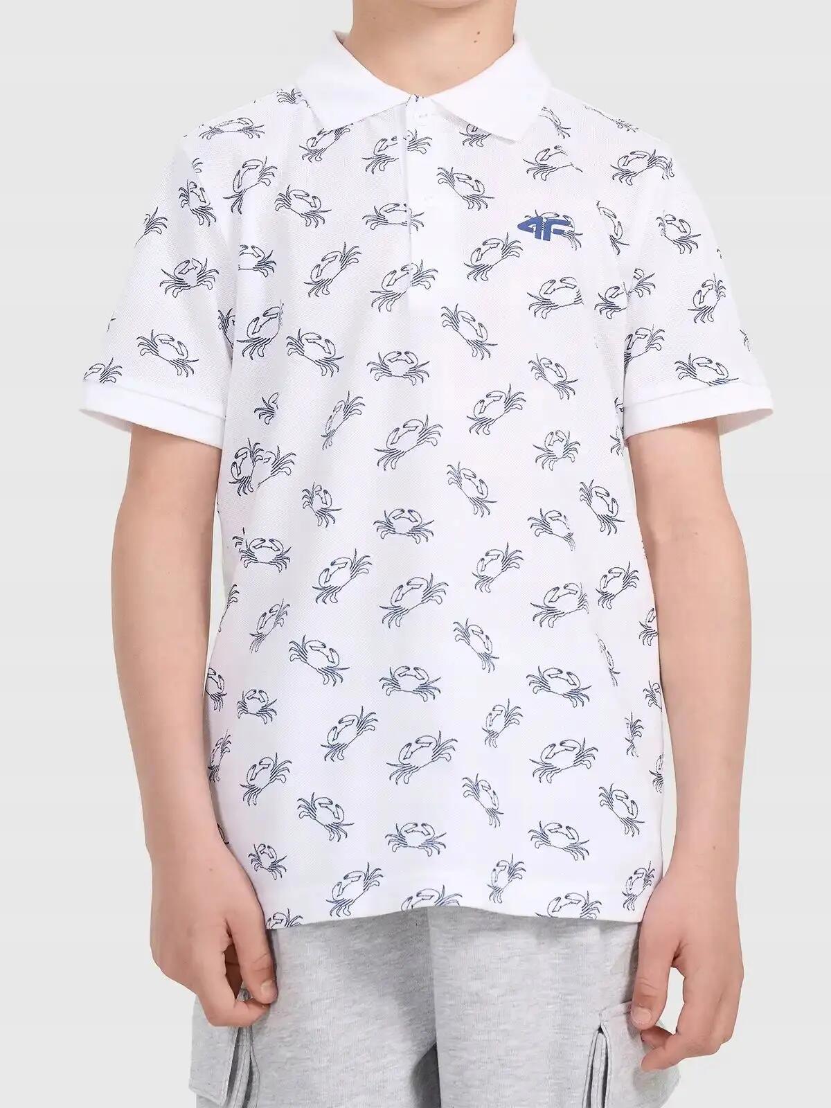 4F KOSZULKA POLO CHŁOPIĘCA T-SHIRT SPORTOWY 2/4