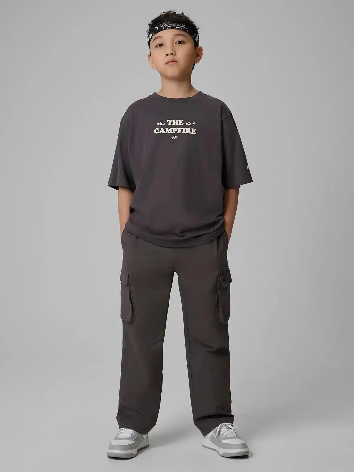 KOSZULKA CHŁOPIĘCA 4F T-SHIRT BAWEŁNIANY Z 6/10