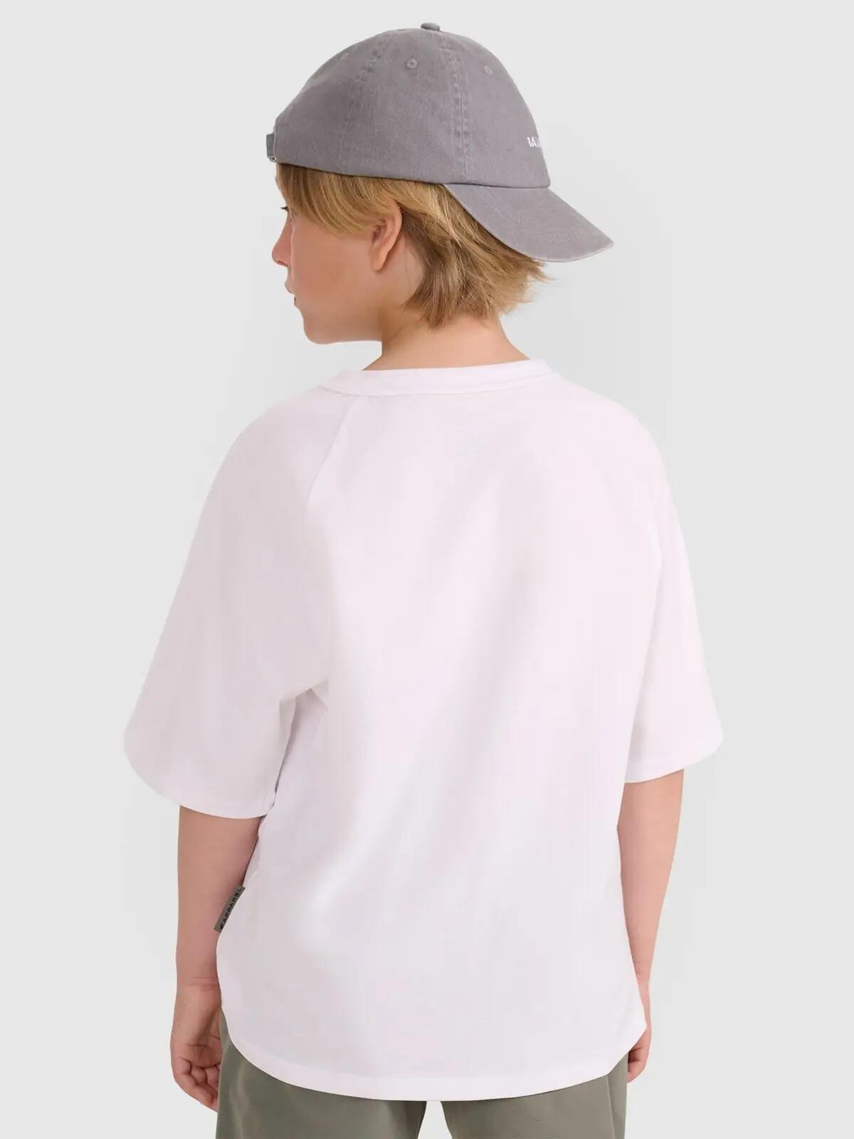 T-SHIRT CHŁOPIĘCY 4F KOSZULKA OVERSIZE BAWEŁNIANA 5/9