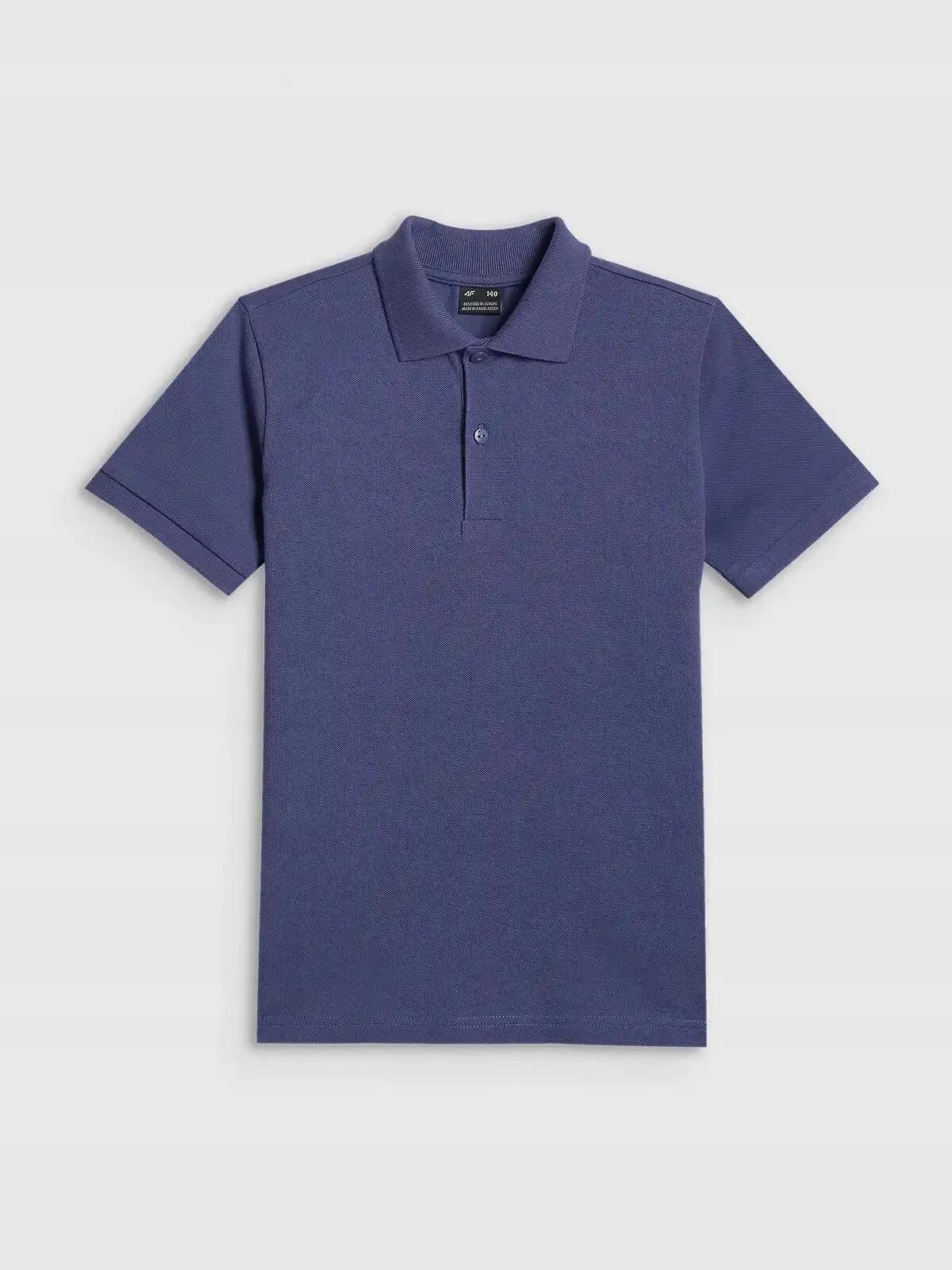 KOSZULKA POLO CHŁOPIĘCA 4F T-SHIRT SPORTOWY 4/6