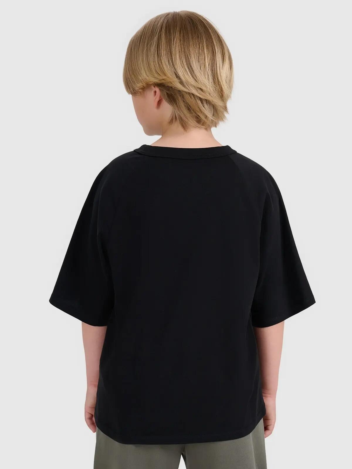T-SHIRT CHŁOPIĘCY 4F KOSZULKA OVERSIZE BAWEŁNIANA 5/9