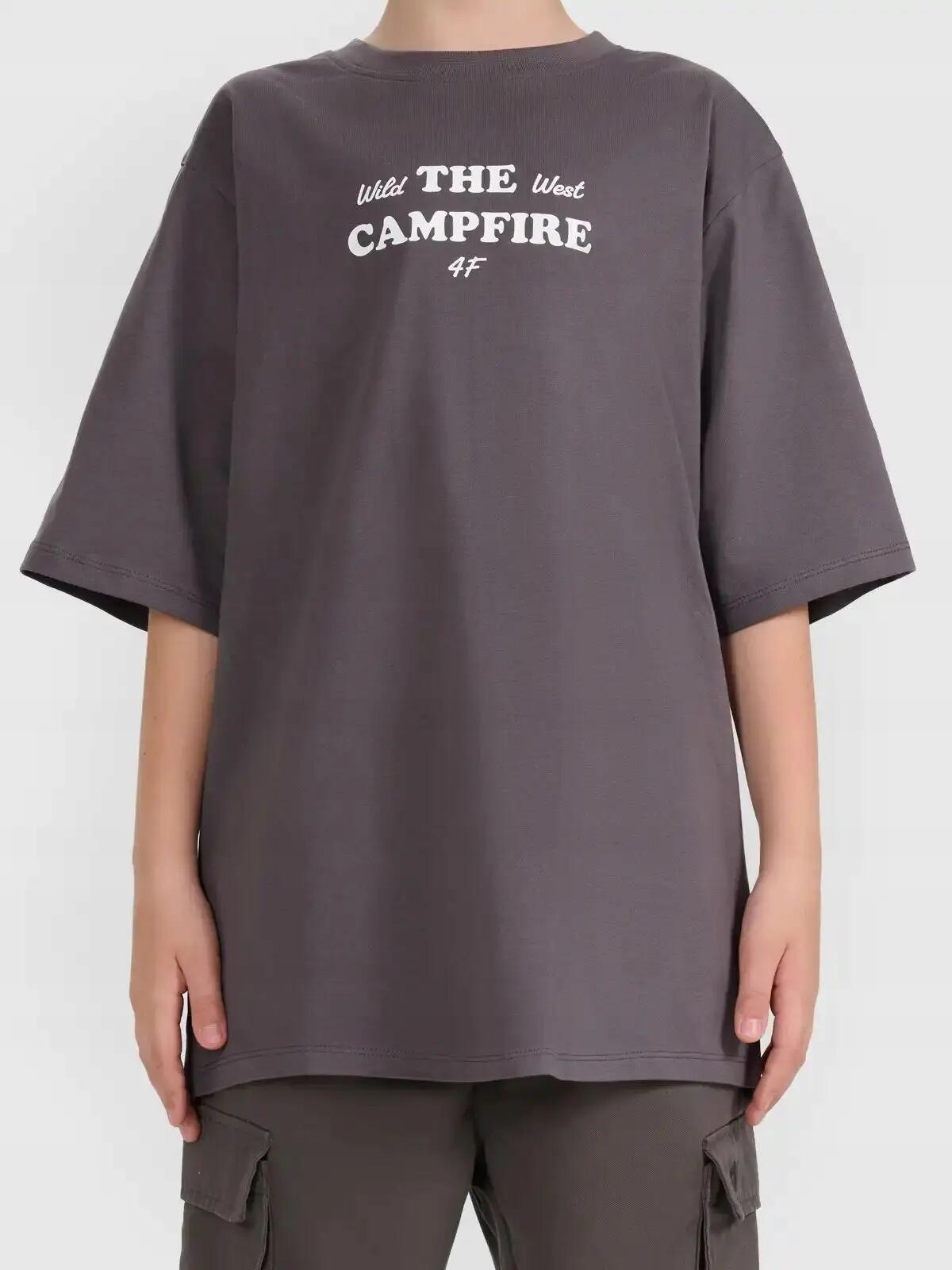 KOSZULKA CHŁOPIĘCA 4F T-SHIRT BAWEŁNIANY Z 4/10