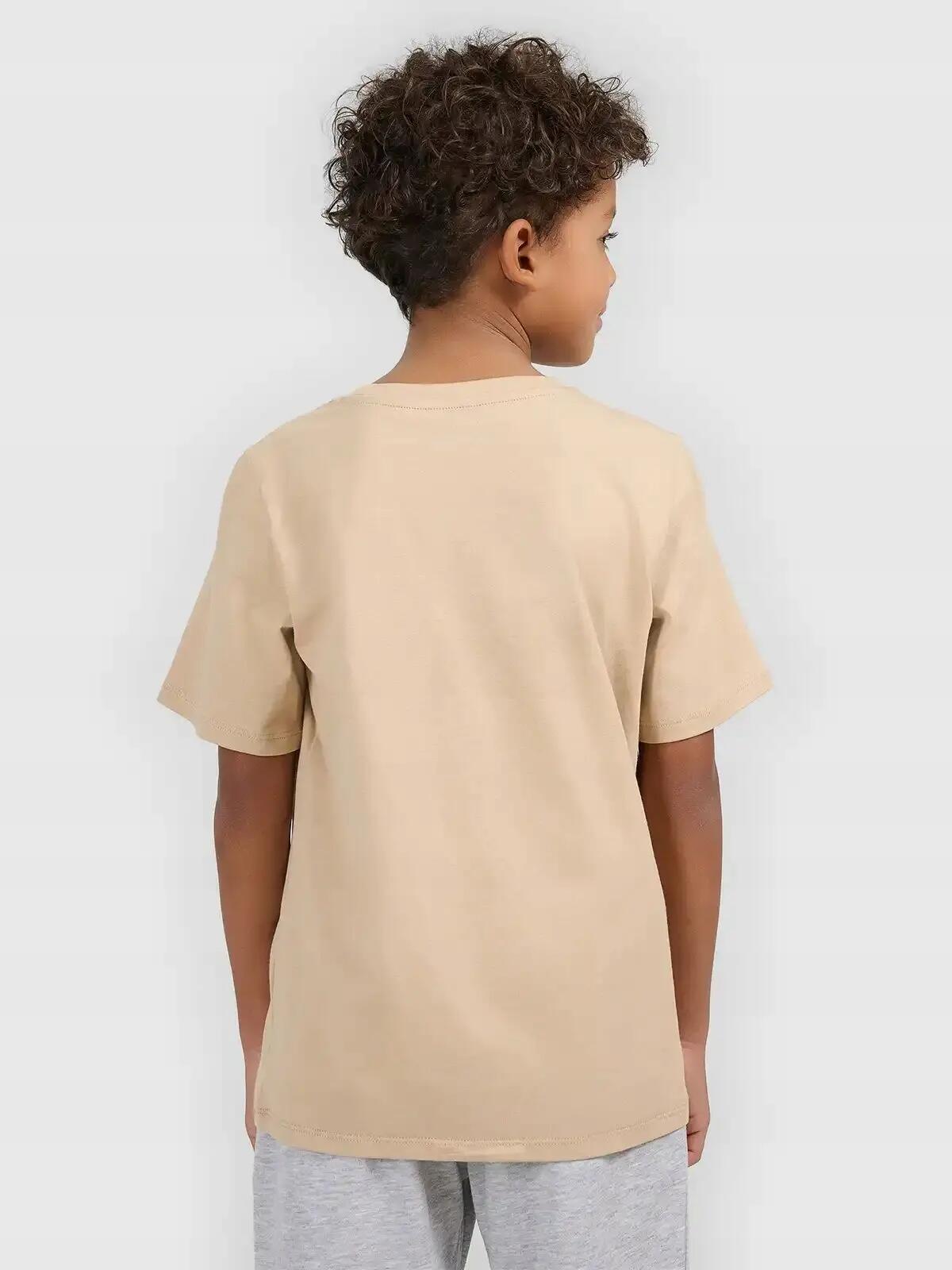 T-SHIRT CHŁOPIĘCY 4F KOSZULKA BAWEŁNIANA GŁADKA 7/10