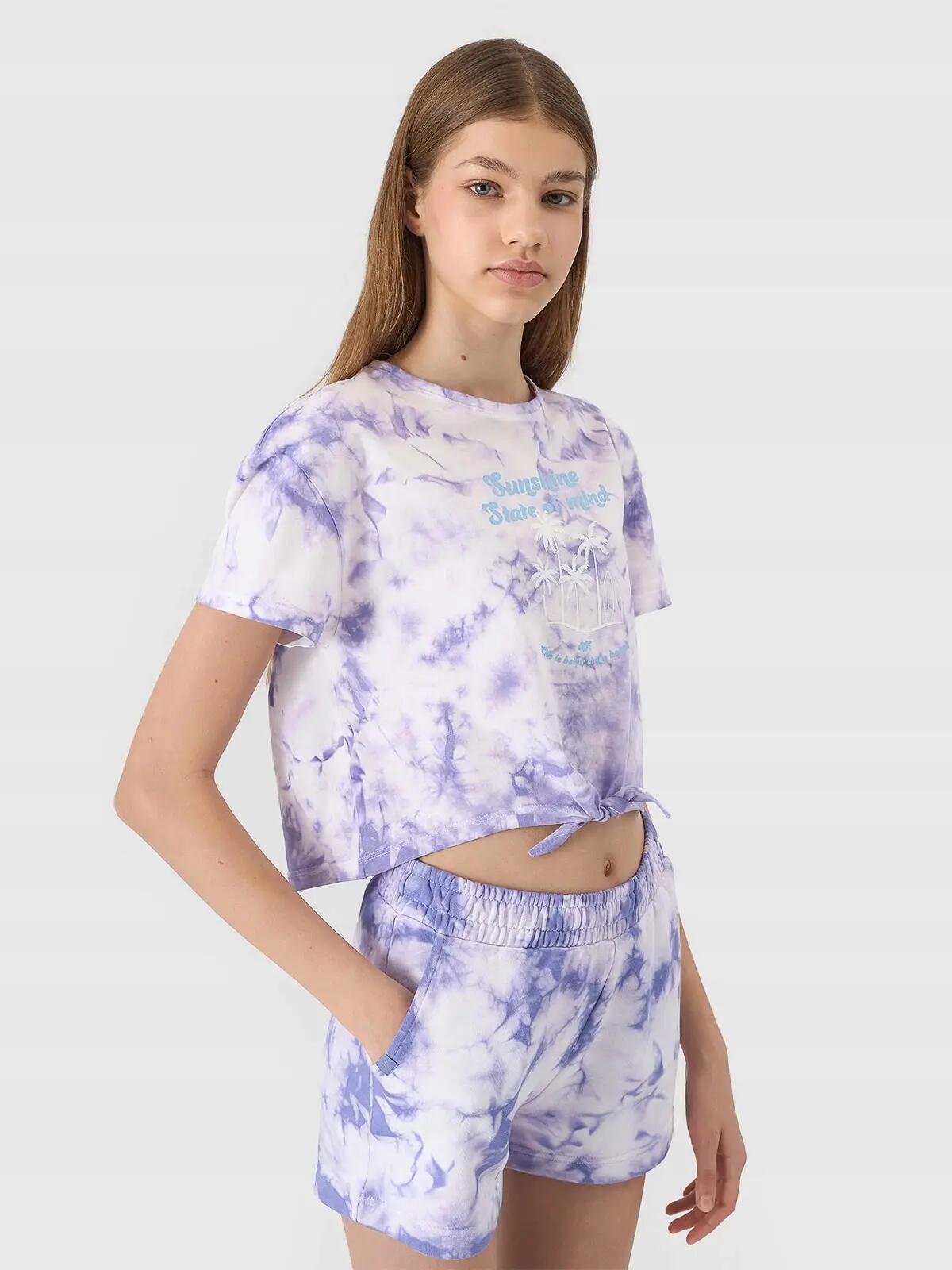 T-SHIRT DZIEWCZĘCY 4F TOP KOSZULKA DZIECIĘCA 2/8