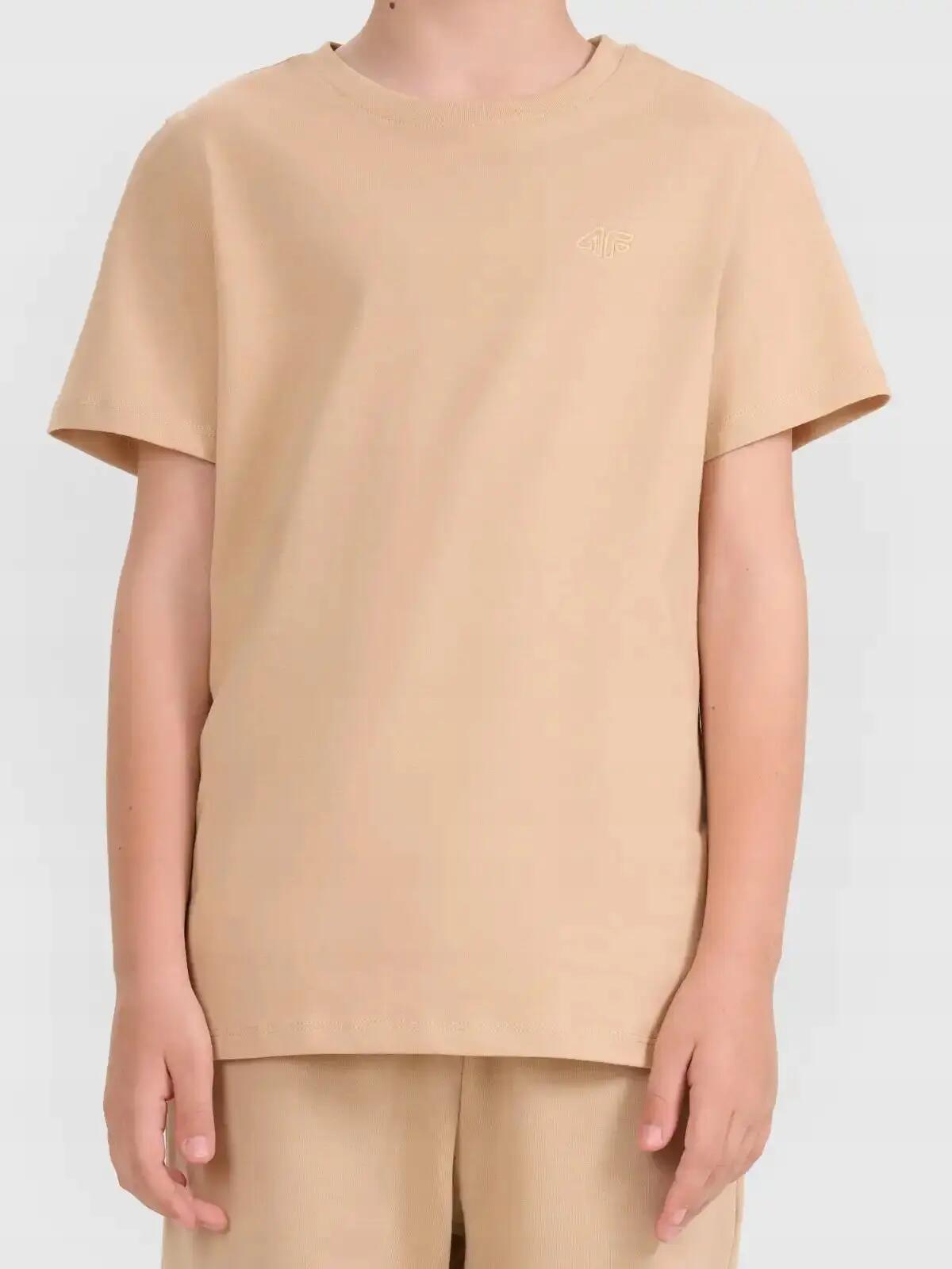 T-SHIRT CHŁOPIĘCY 4F KOSZULKA BAWEŁNIANA GŁADKA 3/10