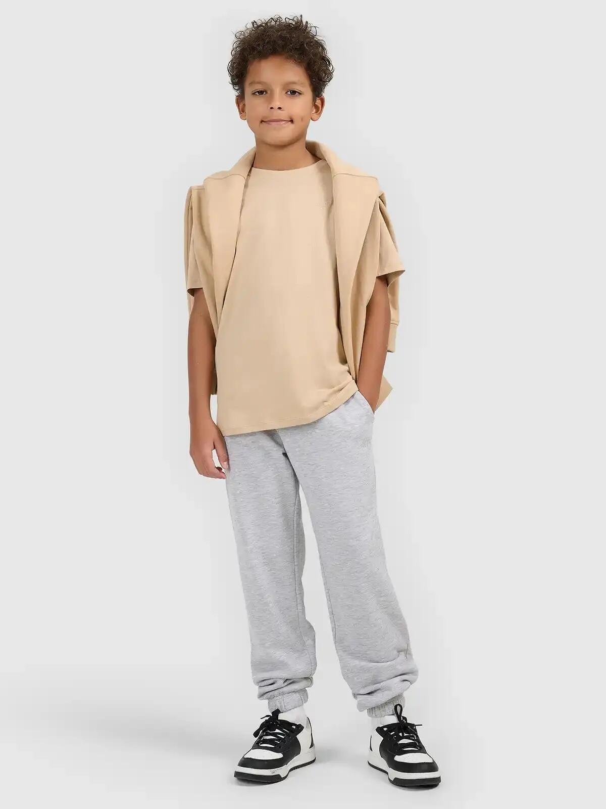 T-SHIRT CHŁOPIĘCY 4F KOSZULKA BAWEŁNIANA GŁADKA 9/10