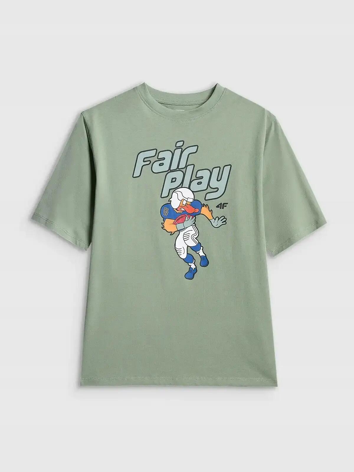 T-SHIRT CHŁOPIĘCY 4F KOSZULKA SPORTOWA Z 2/6