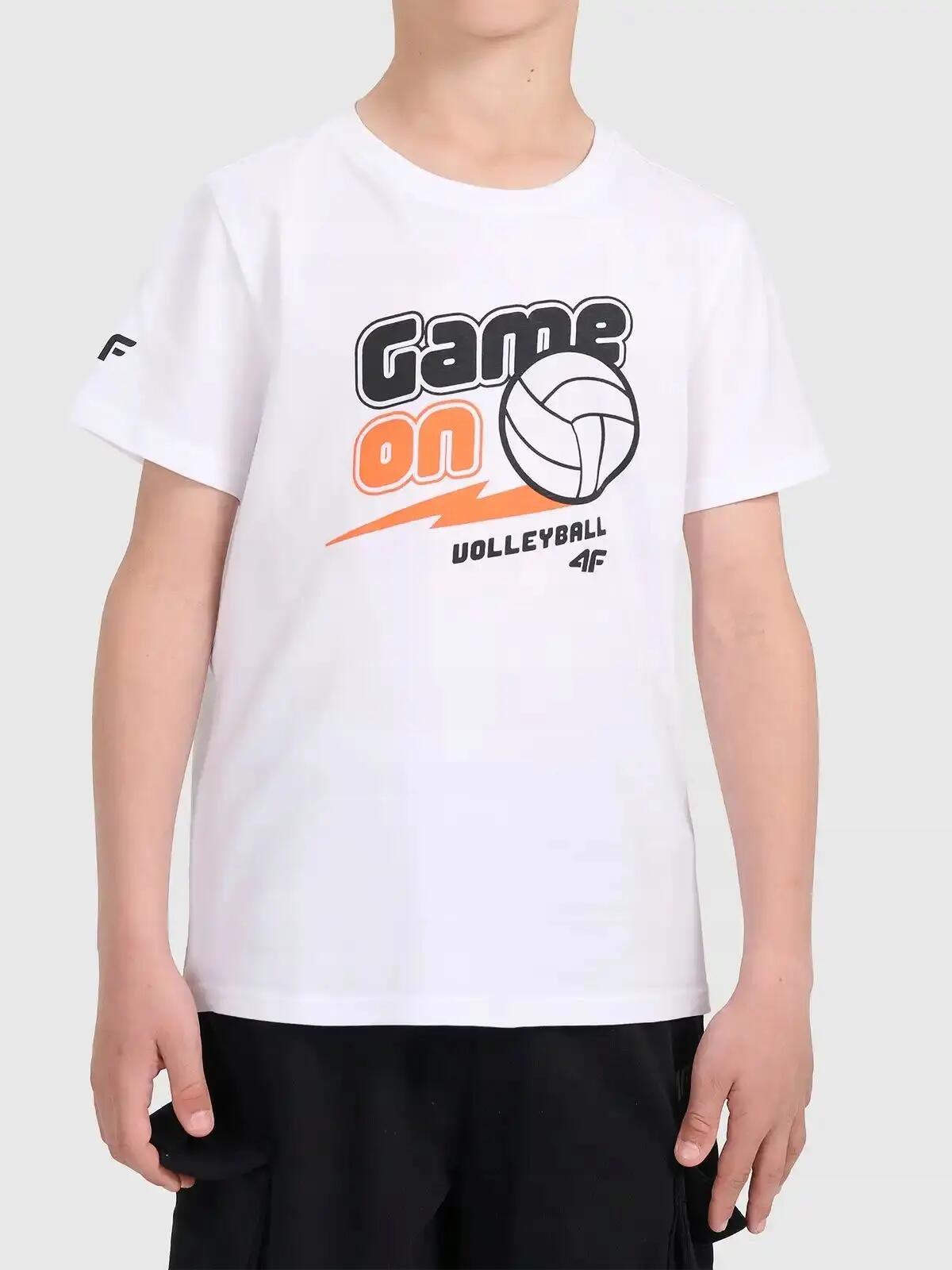 T-SHIRT CHŁOPIĘCY 4F KOSZULKA SPORTOWA 1 2/6