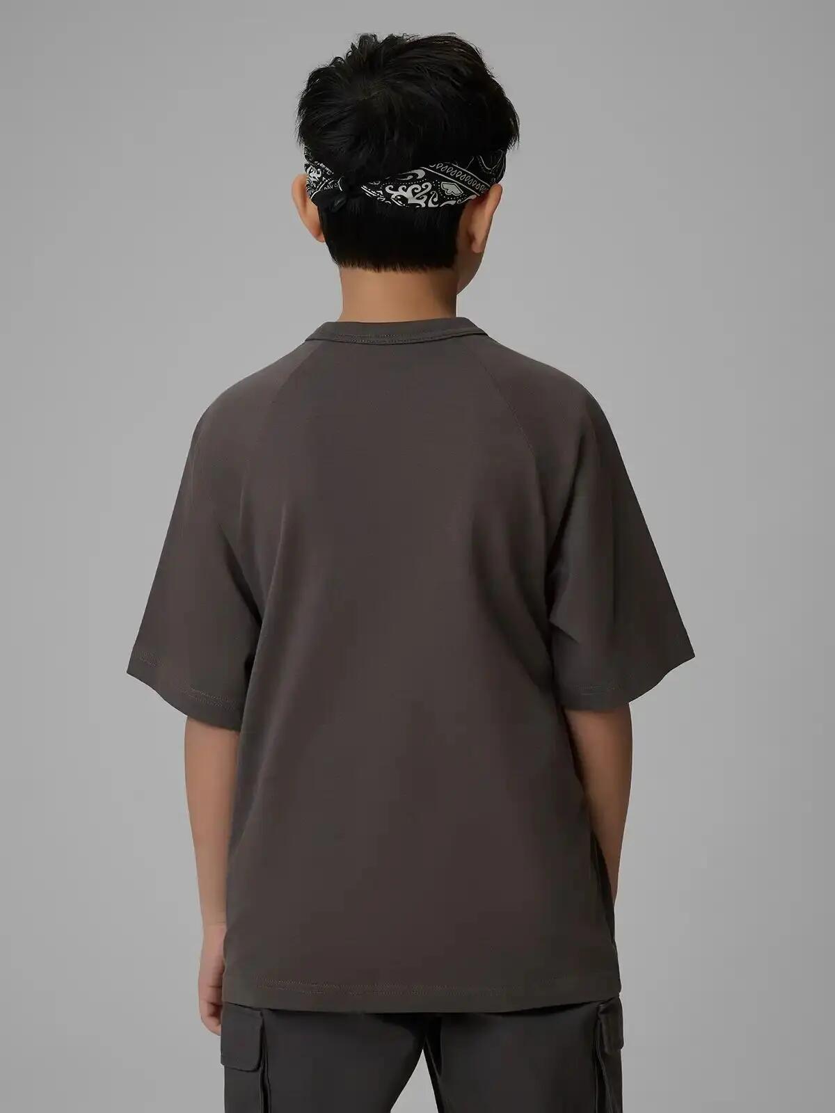 T-SHIRT CHŁOPIĘCY 4F KOSZULKA BAWEŁNIANA GŁADKA 9/10