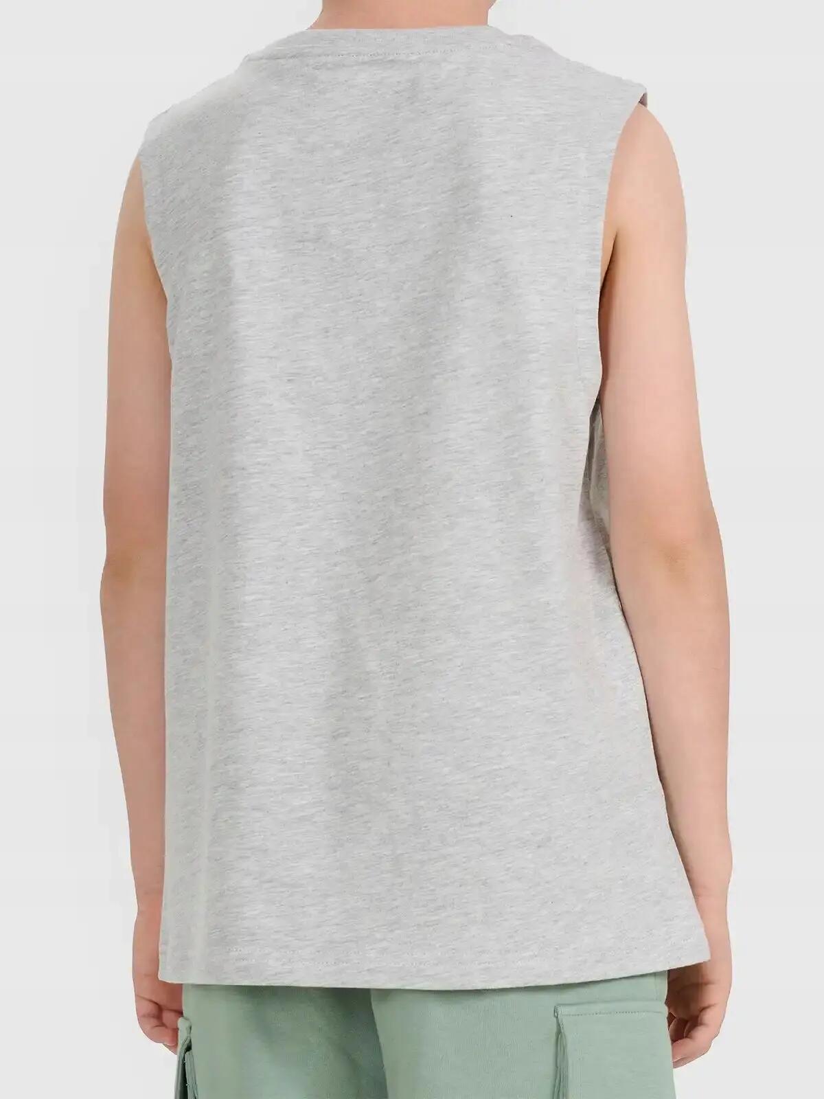 T-SHIRT CHŁOPIĘCY 4F KOSZULKA BEZ RĘKAWÓW 3/4