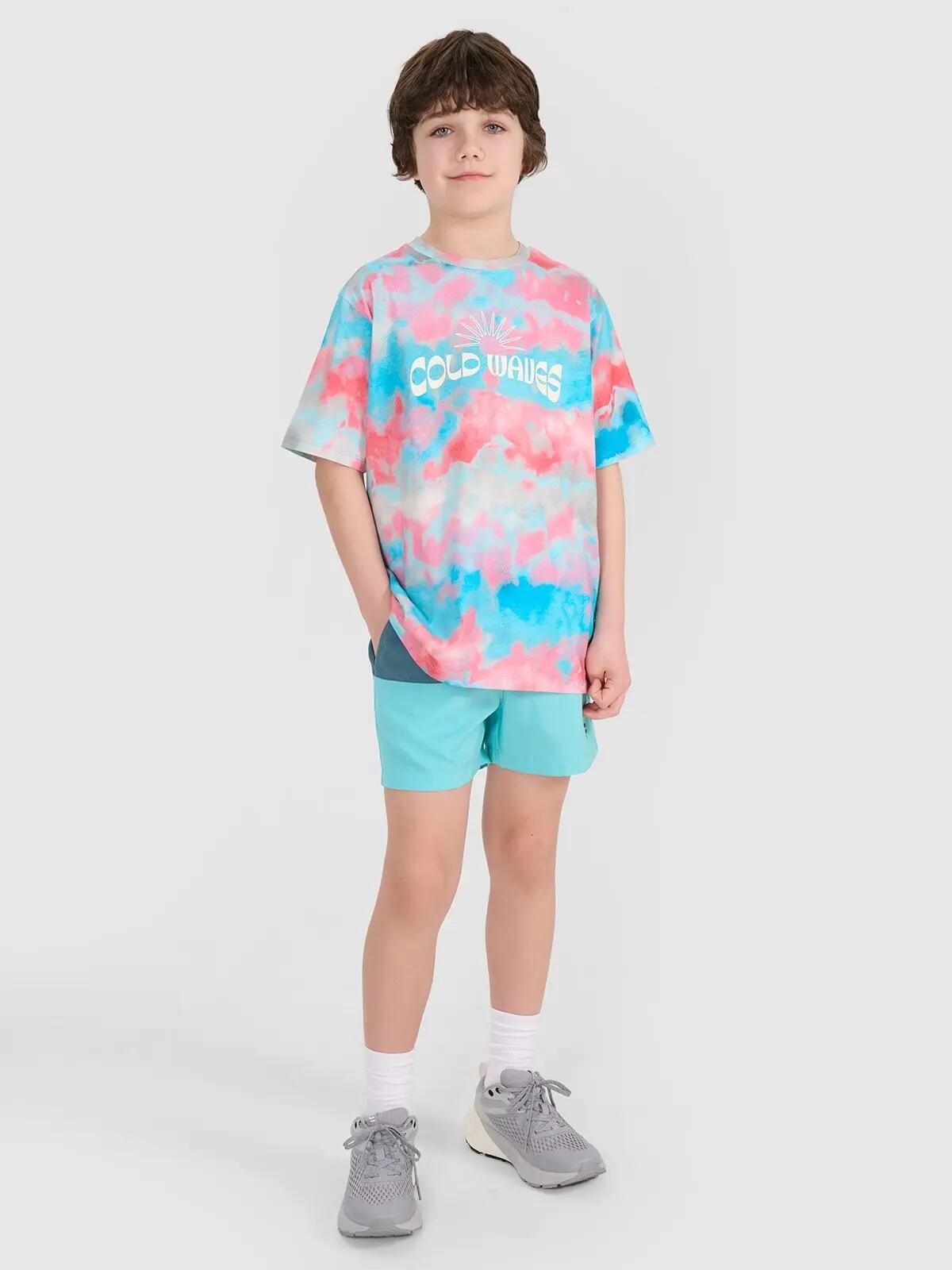 TT-SHIRT CHŁOPIĘCY 4F DZIECIĘCY KOSZULKA OVERSIZE 2/7
