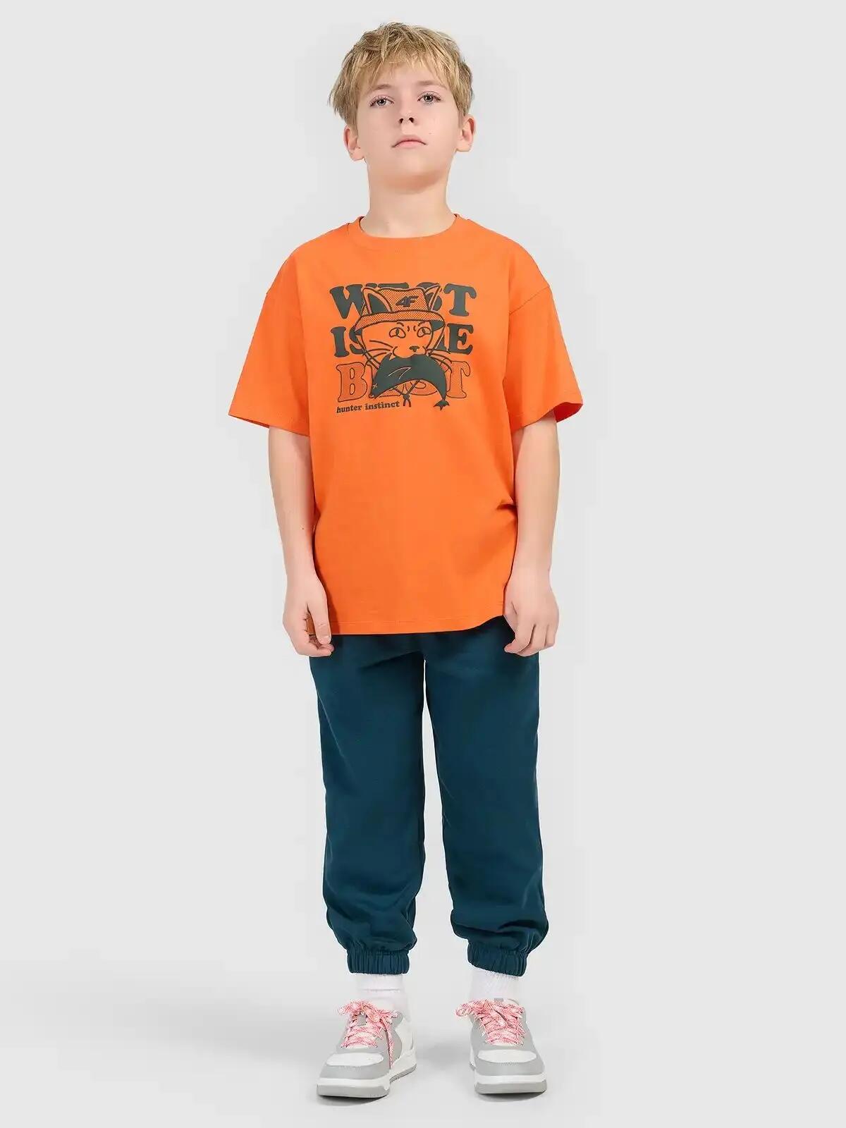 4F T-SHIRT CHŁOPIĘCY BAWEŁNIANY KOSZULKA Z 7/10
