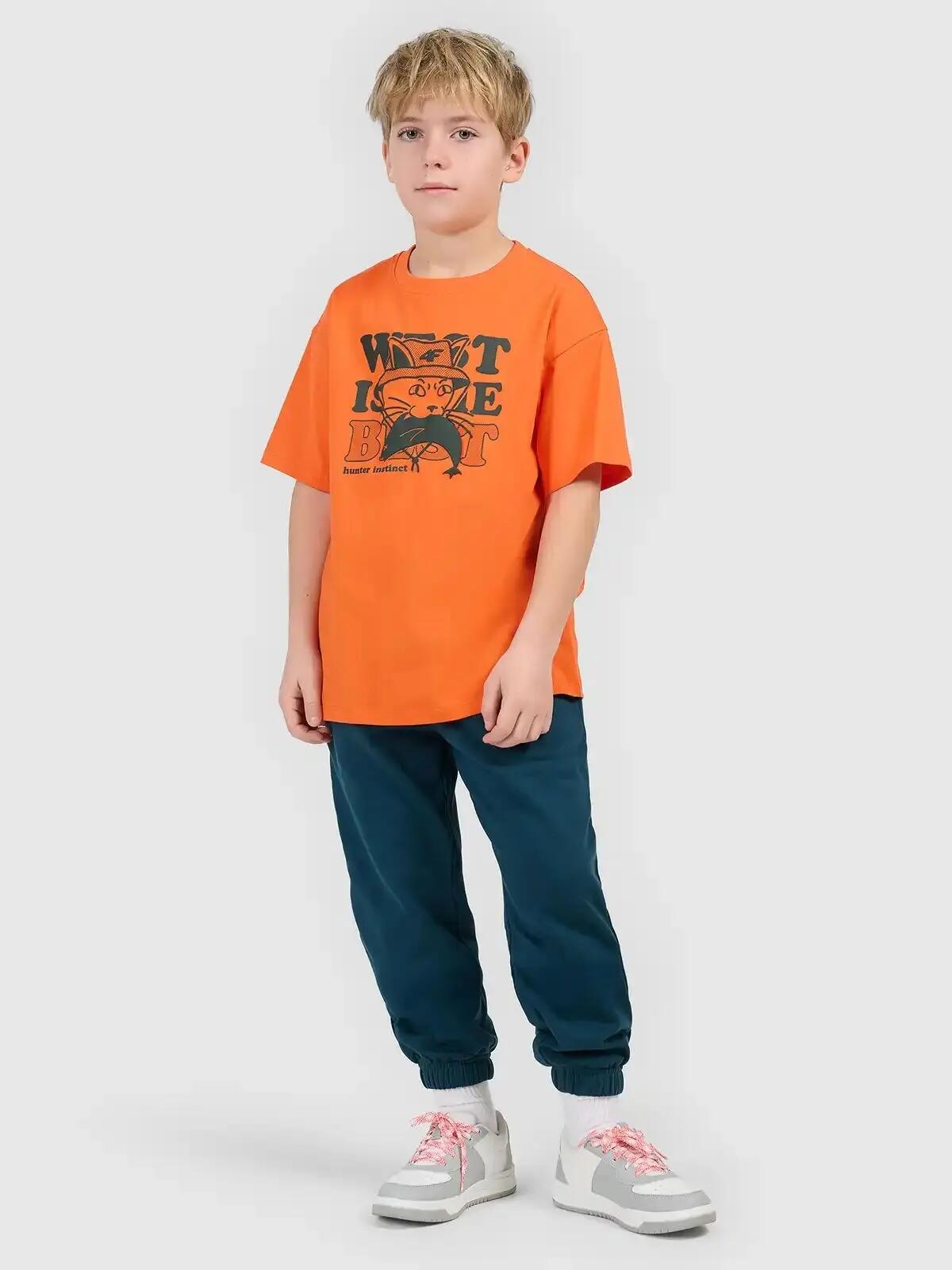 4F T-SHIRT CHŁOPIĘCY BAWEŁNIANY KOSZULKA Z 6/10