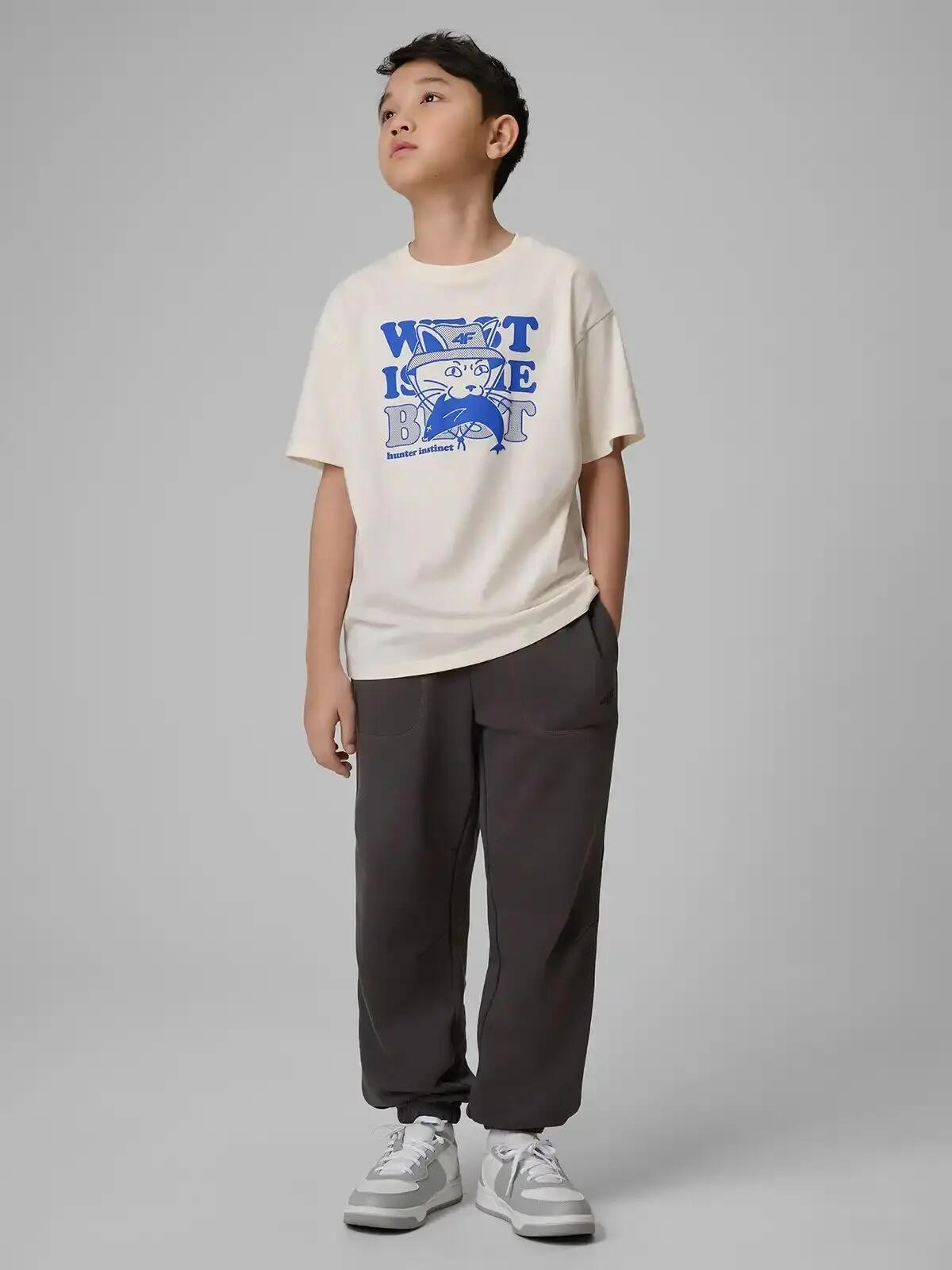 4F T-SHIRT CHŁOPIĘCY BAWEŁNIANY KOSZULKA Z 4/10