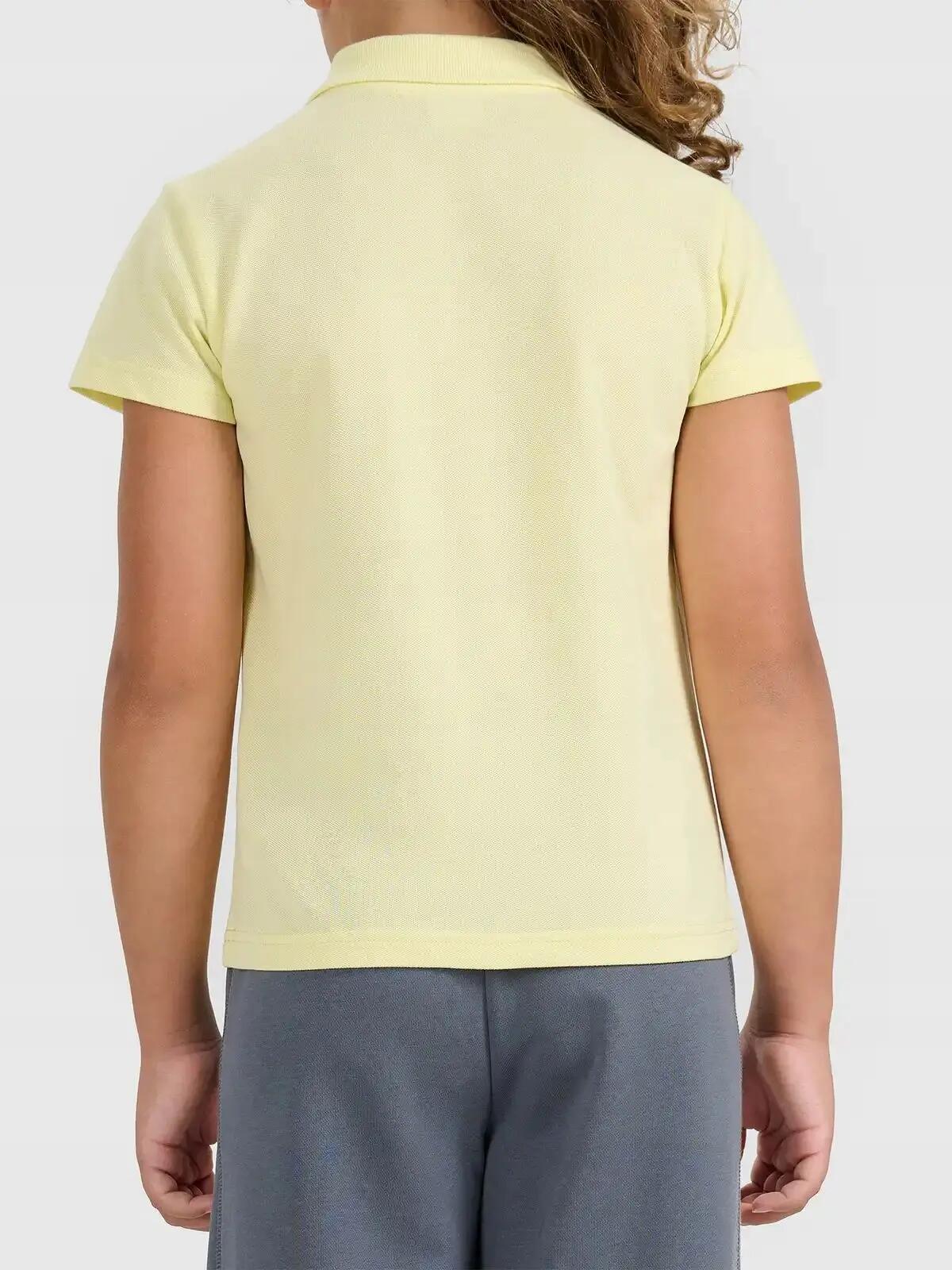 KOSZULKA POLO 4F DZIEWCZĘCA T-SHIRT SPORTOWY 3/4
