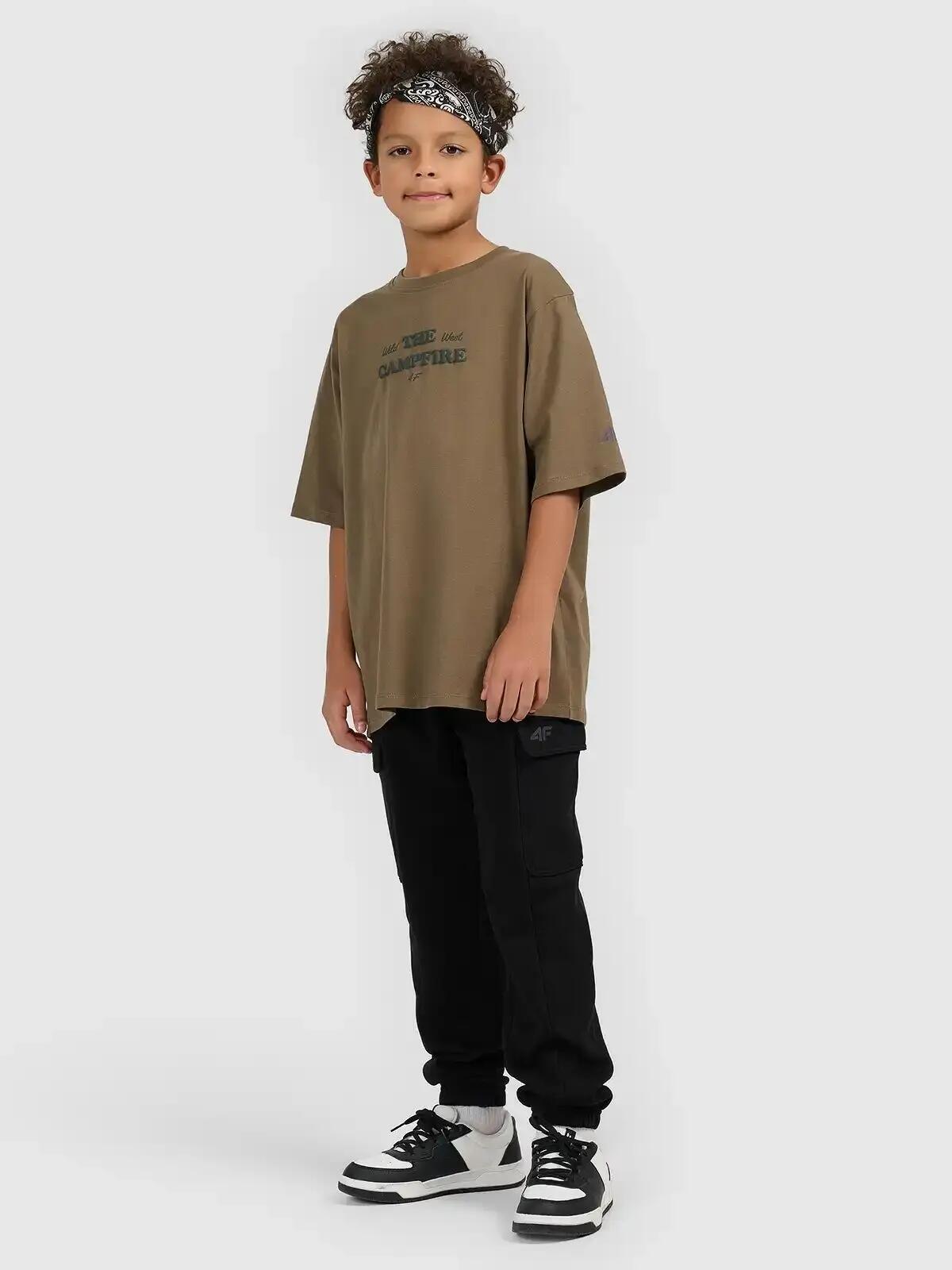 KOSZULKA CHŁOPIĘCA 4F T-SHIRT BAWEŁNIANY Z 7/10